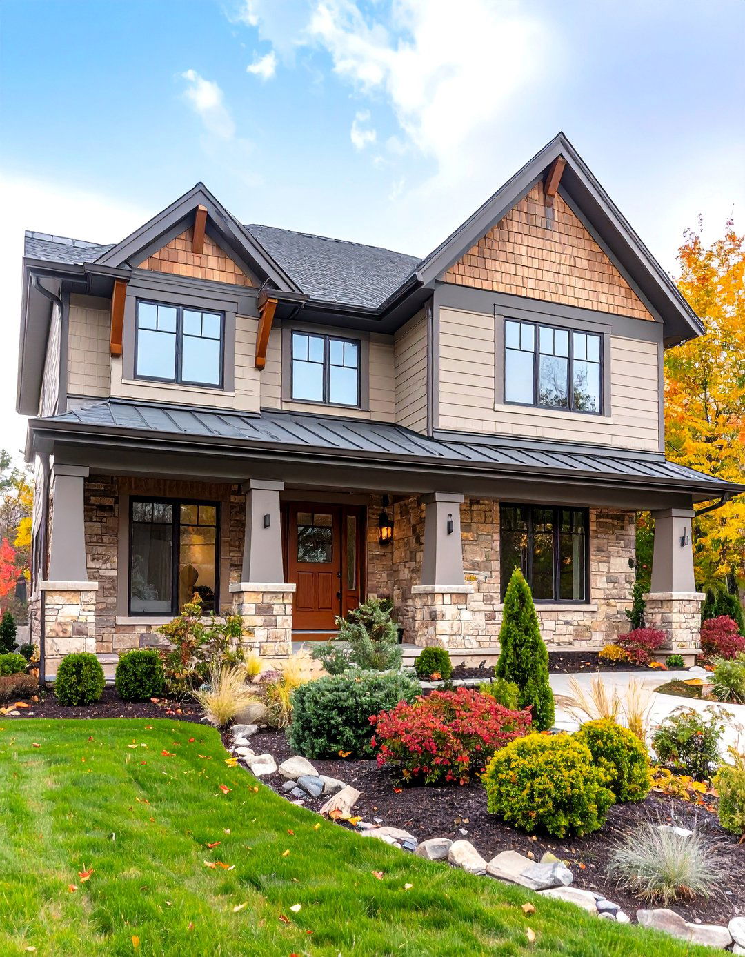 Greige Neutrals Bring Peaceful Sophistication - 25 exterior house colors & inspiration