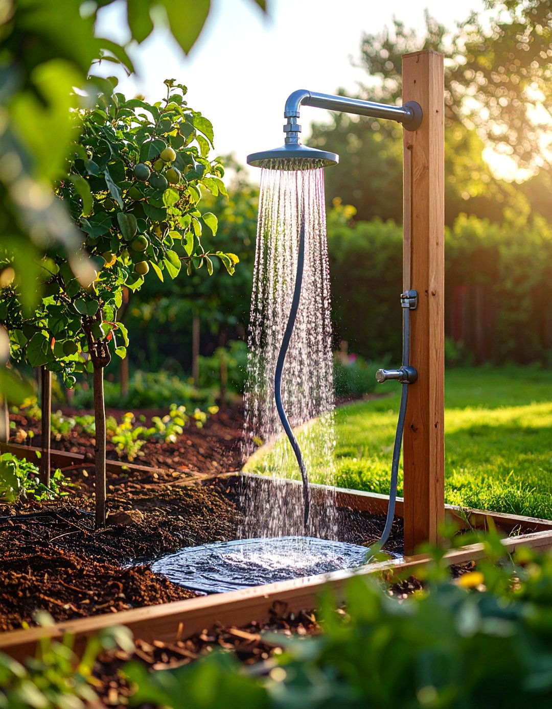 Greywater Garden Outdoor Shower - 25 outdoor shower ideas