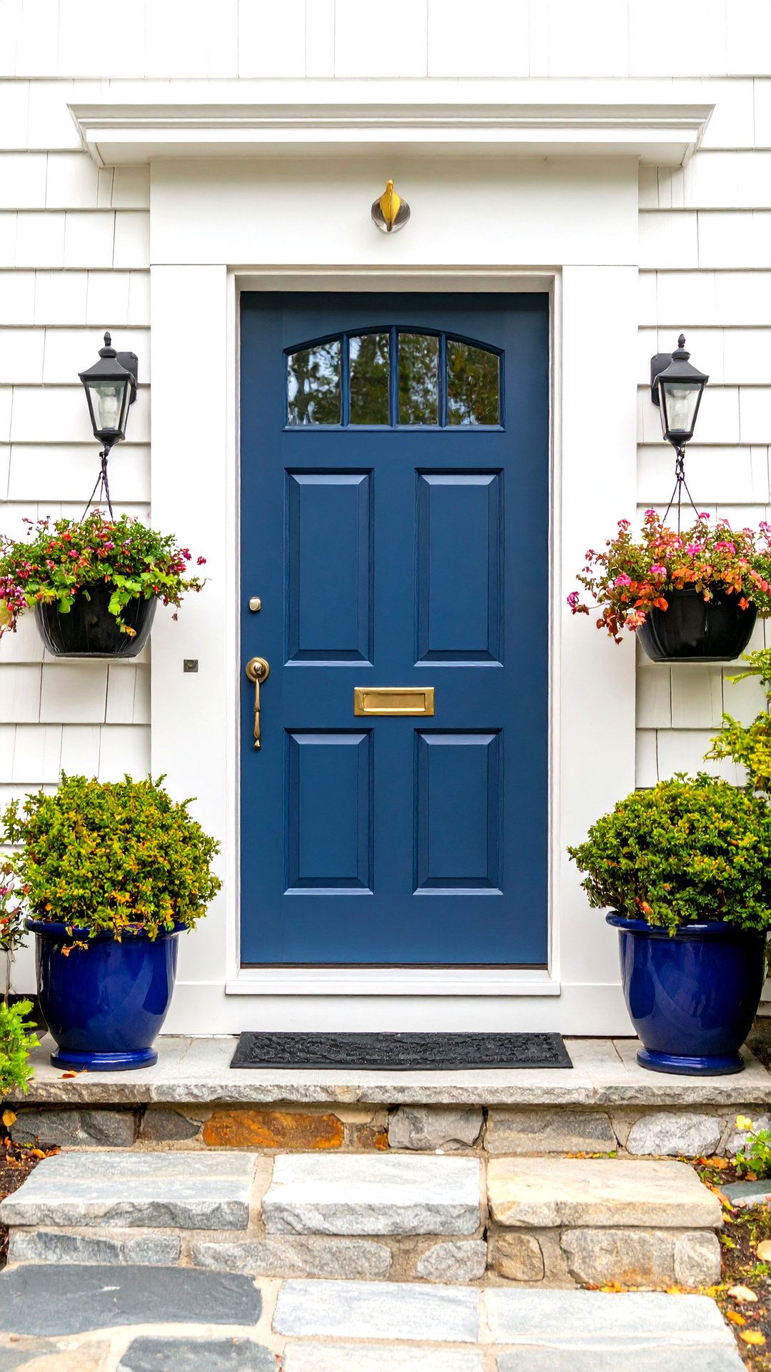 Hale Navy Cedar Front Door - 25 cedar front door colors ideas