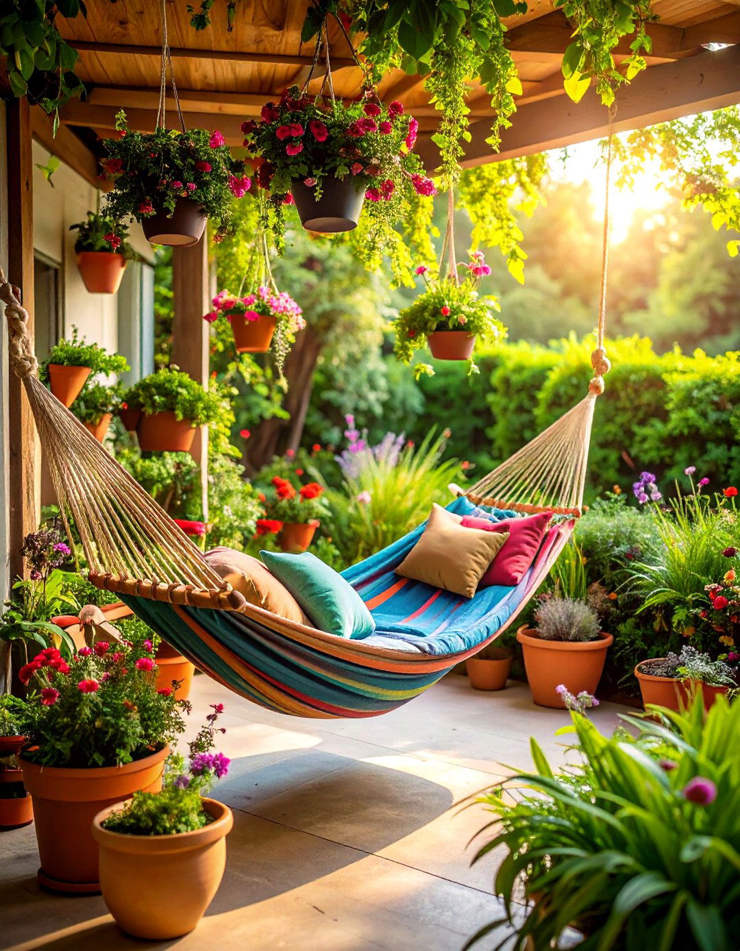 Hammock Garden Reading Nook - 25 outdoor reading nook ideas