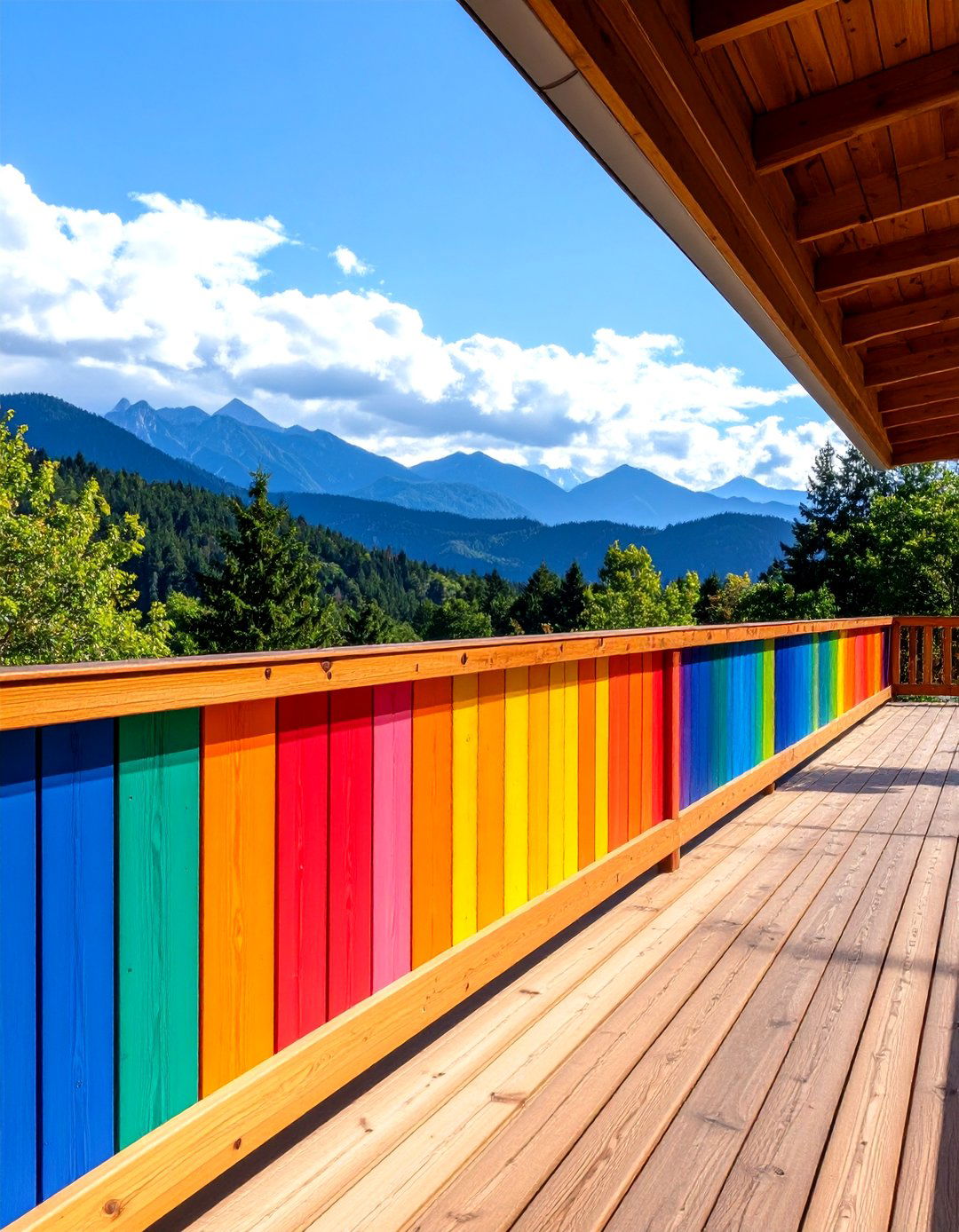 Hand Painted Mural Deck Fascia - 25 deck fascia ideas