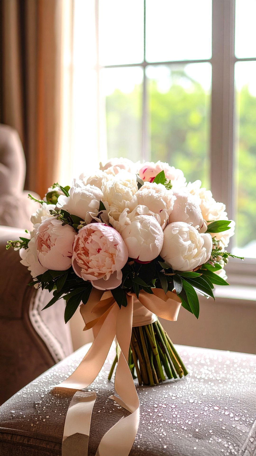 Hand Tied Bridal Wedding Bouquet of Peonies - 25 classic wedding ideas