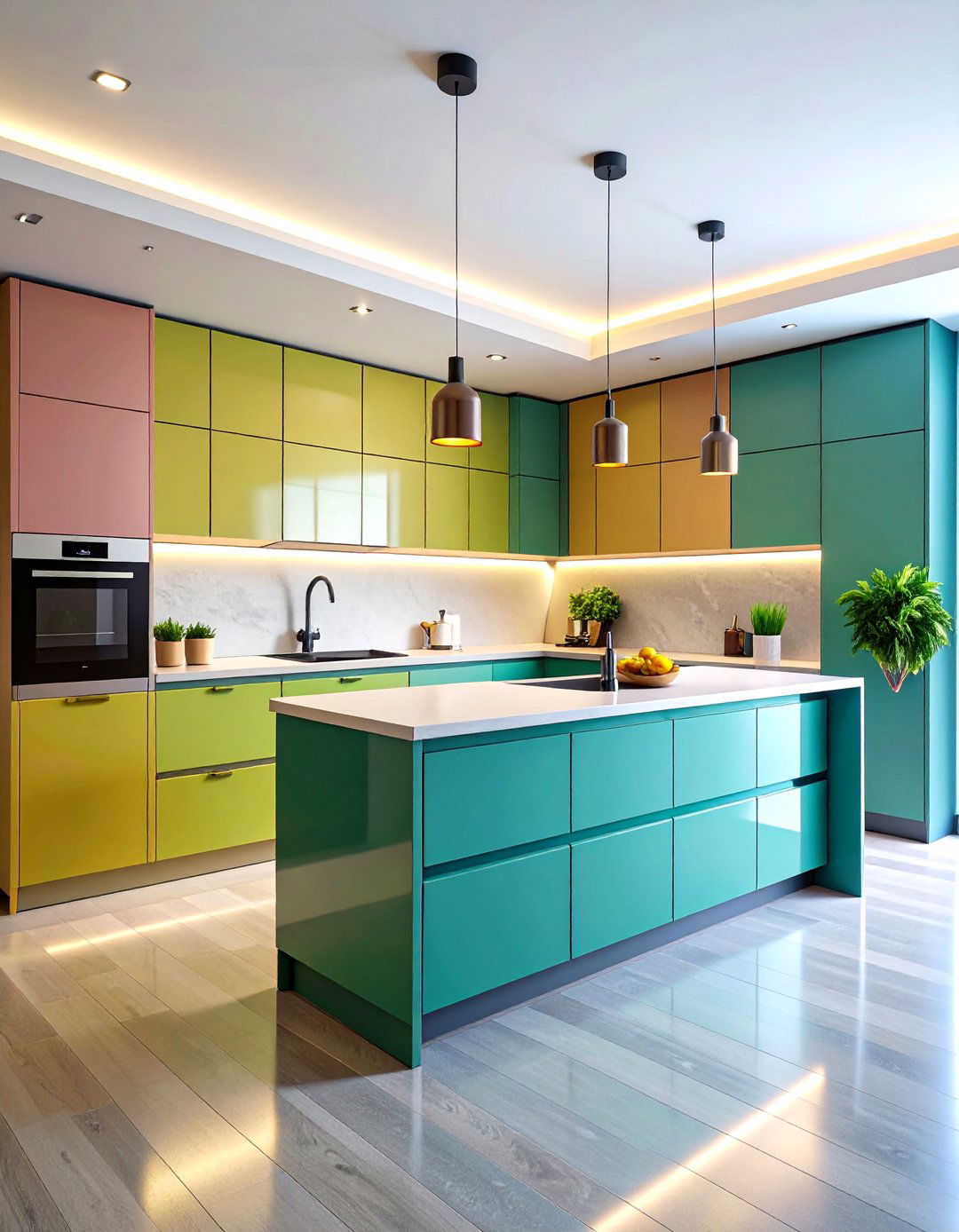 Handleless Kitchen Cabinets Streamline Every Surface - 25 minimalist kitchen ideas