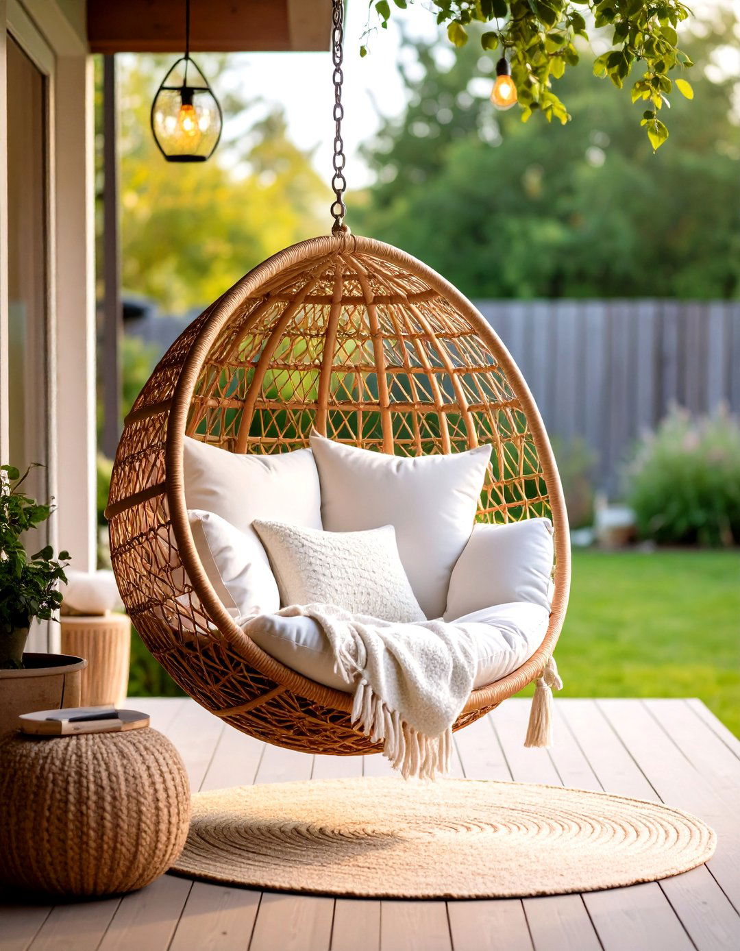 Hanging Egg Outdoor Furniture Chairs for Hammock Like Relaxation - 25 outdoor furniture ideas