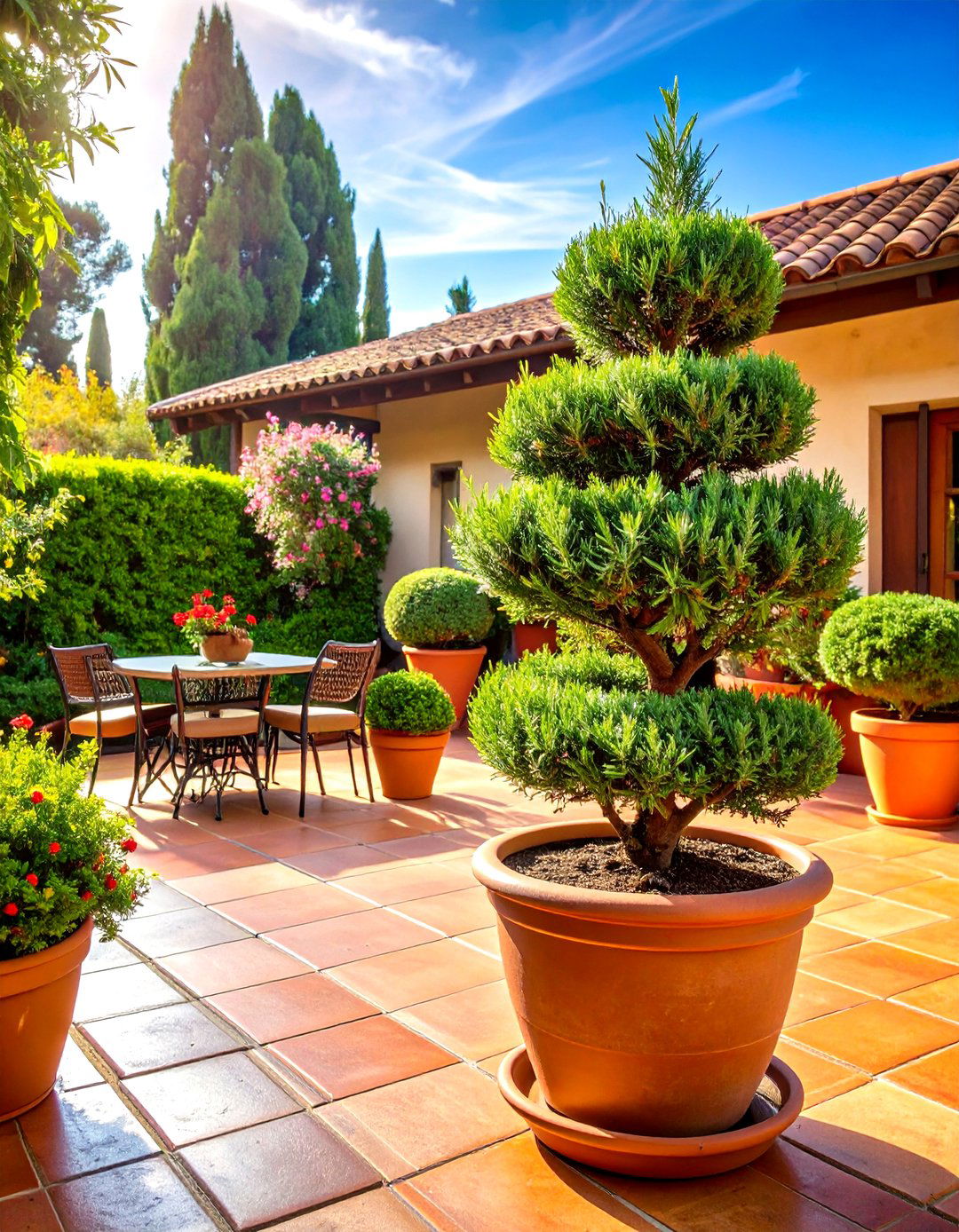 Hardy Rosemary Doubles as Patio Topiary and Kitchen Staple - 25 outdoor plants for patio