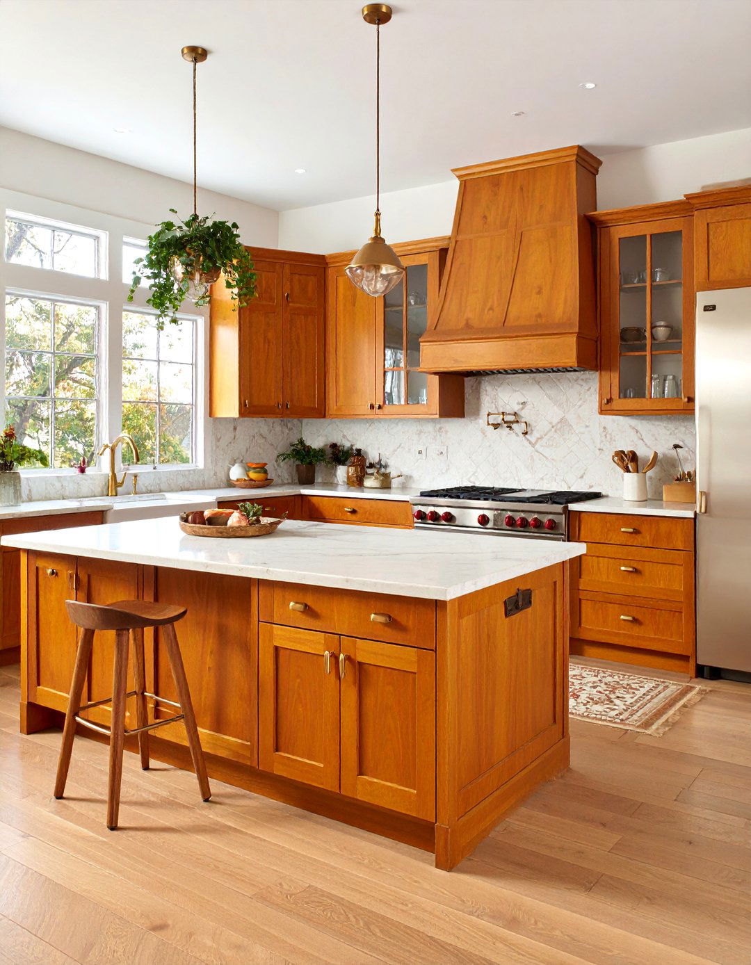 Harvest Gold Cabinets Bathe a s Kitchen in Sunshine - 25 70s kitchen ideas