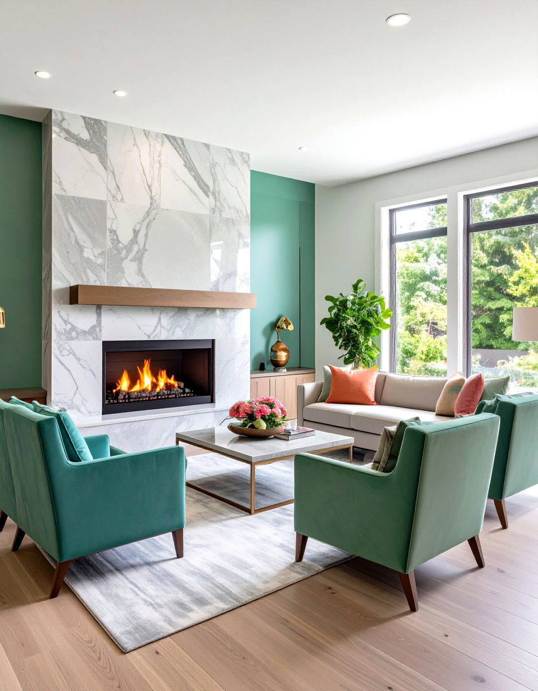 Heat Resistant Quartz Slab Fireplace Backsplash Offers Sleek Durability - 25 fireplace backsplash ideas