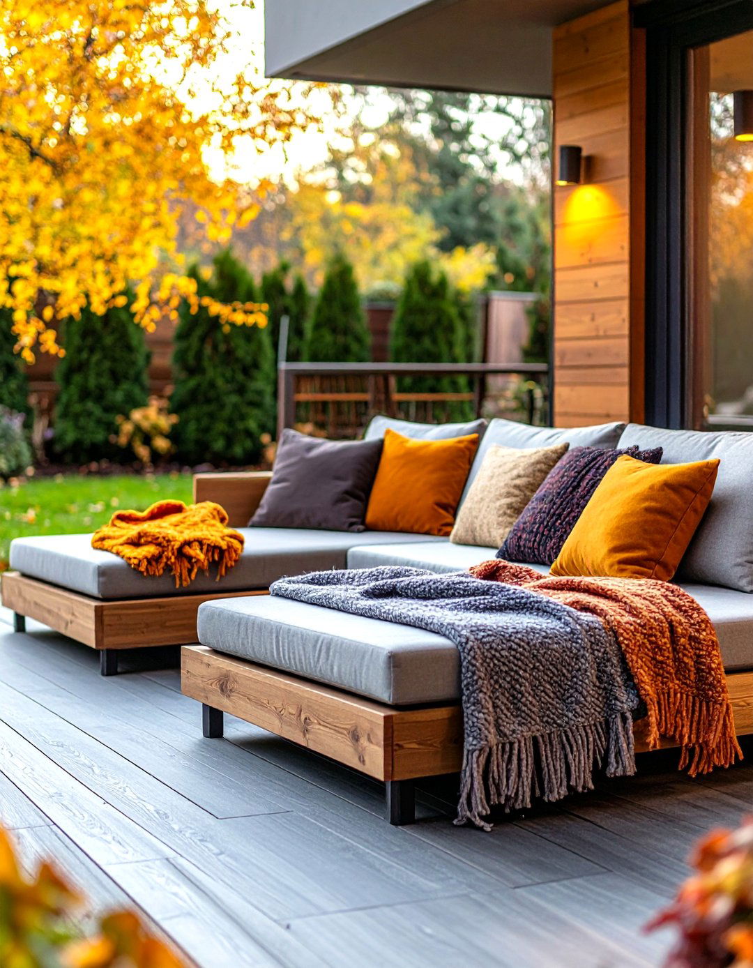 Heated Stone Lounge Outdoor Seating for Chilly Nights - 25 outdoor seating ideas