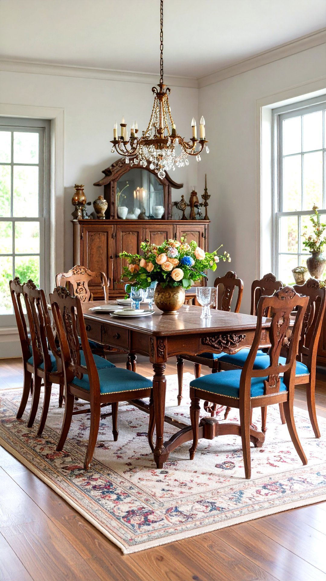Heirloom Wood Accents Tell Stories in the Cottage Dining Room - 25 cottage dining room ideas