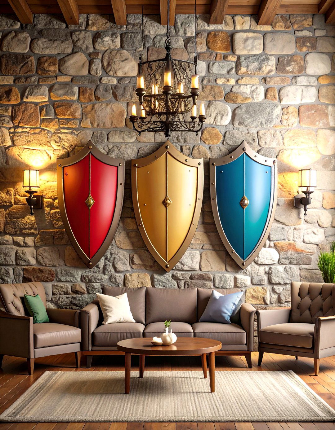 Heraldic Shields for Medieval Statement Walls - 25 medieval home decor ideas