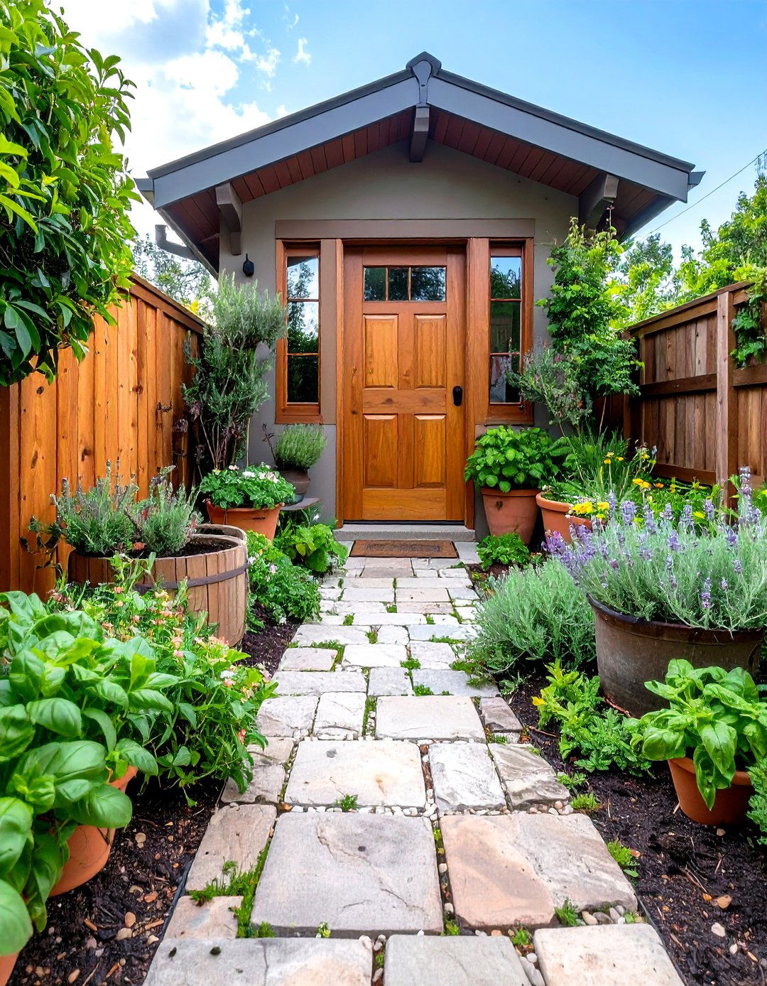 Herb Apothecary Wishing Well Garden - 25 outdoor wishing well garden ideas