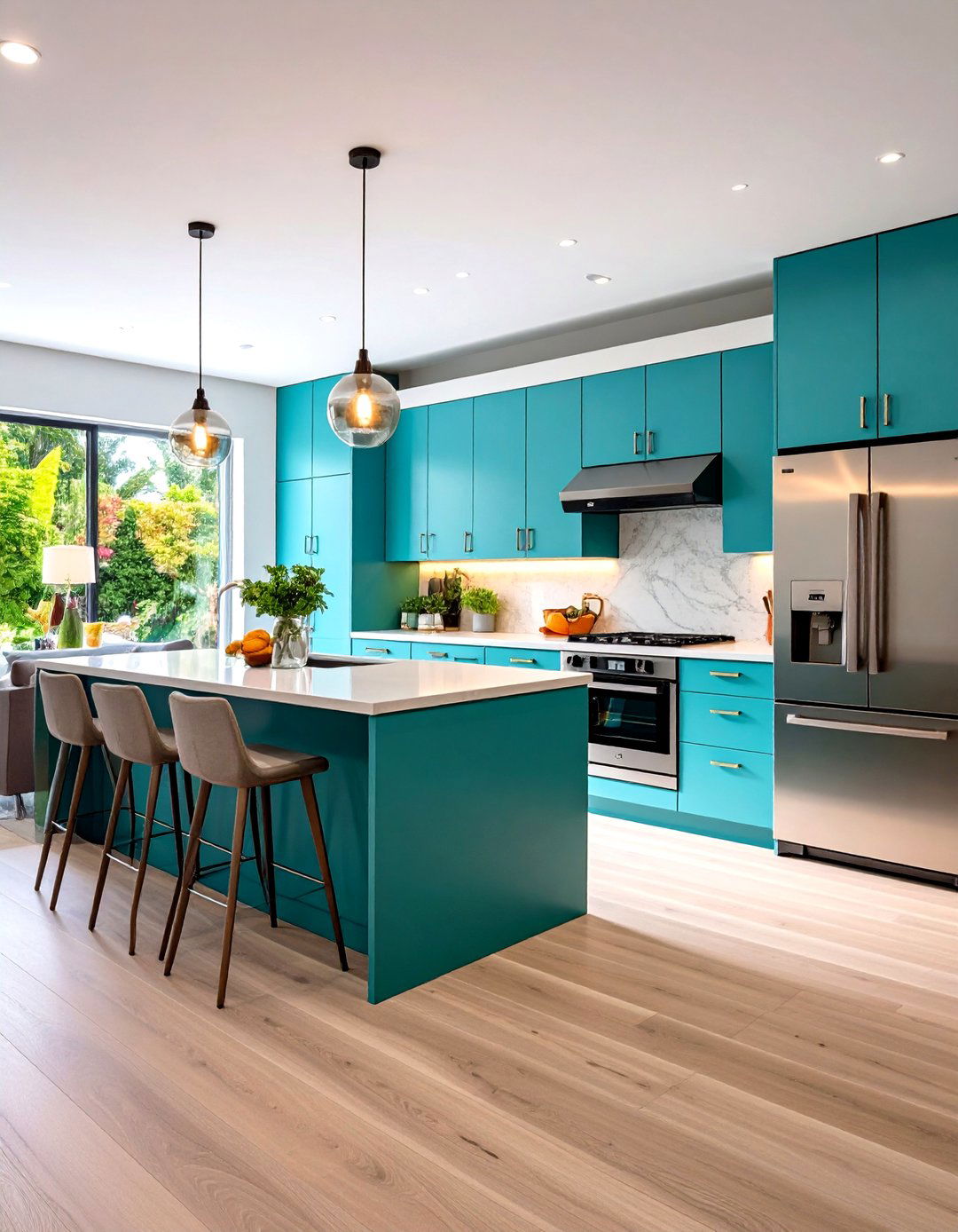 Hidden Appliances for Sleekness - 25 open kitchen living room ideas