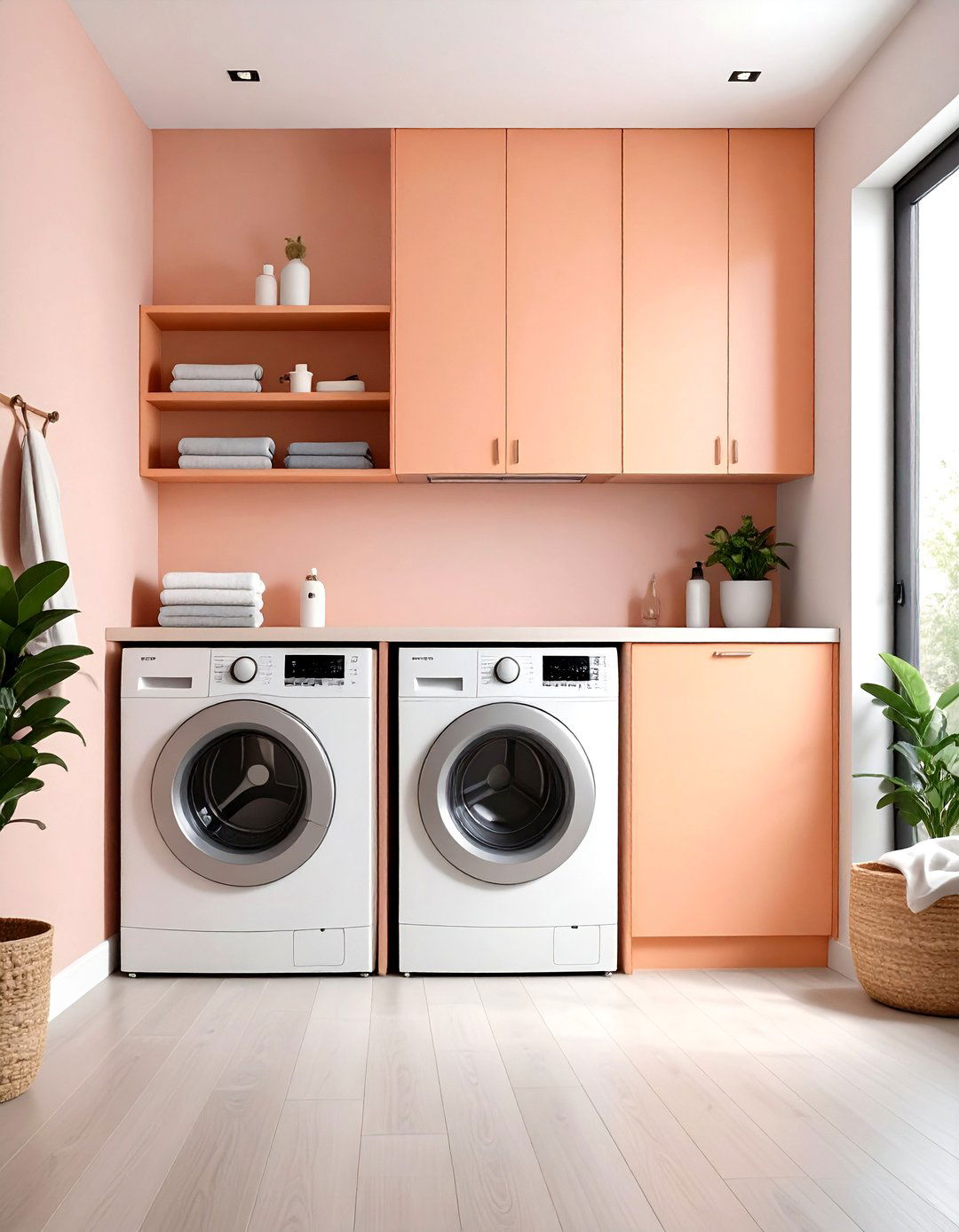 Hidden Laundry Closet Nook - 25 dark & moody laundry room ideas