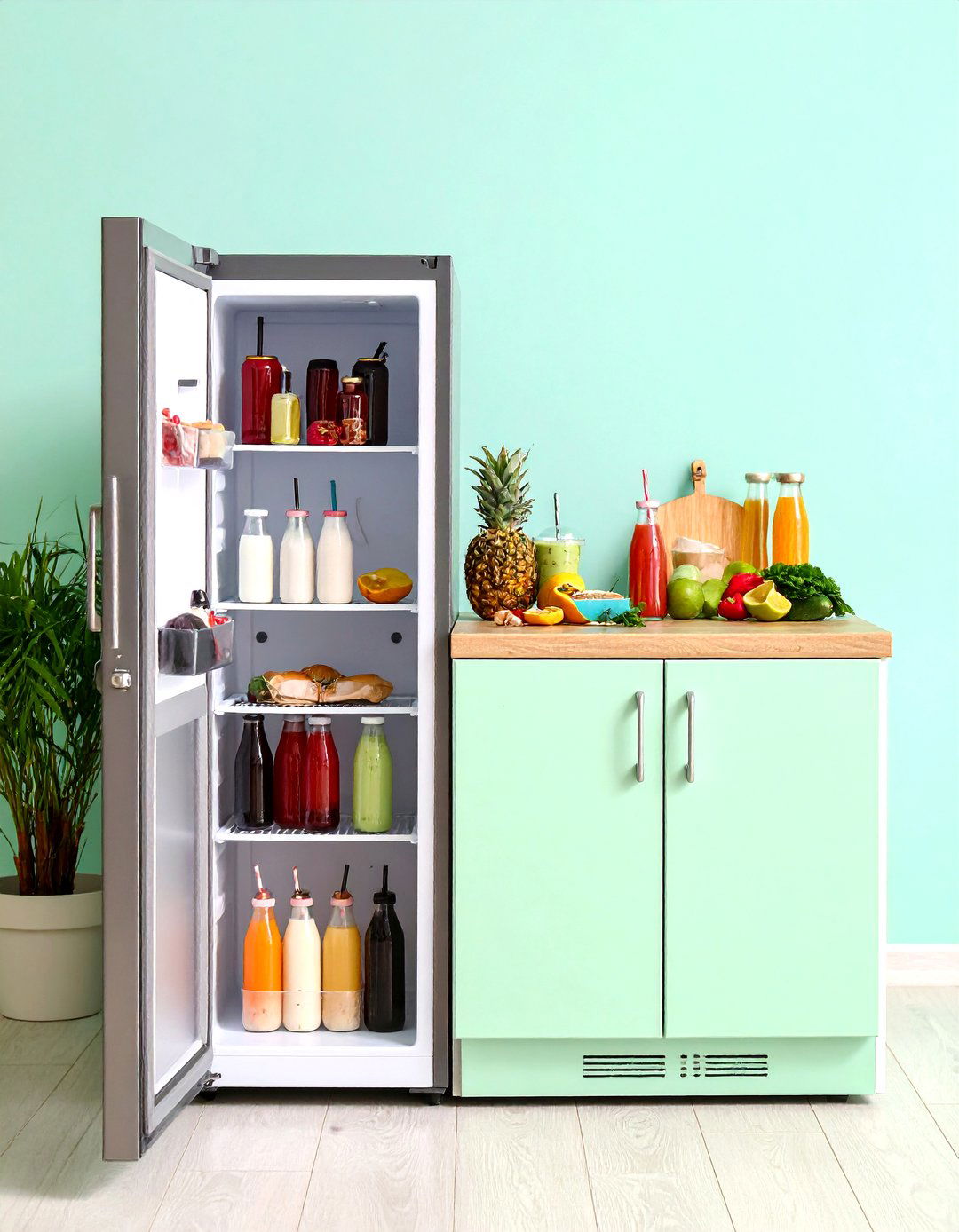 Hidden Mini Fridge Fuels Marathon Sessions in Gamer Girl Room - 25 gamer girl room ideas