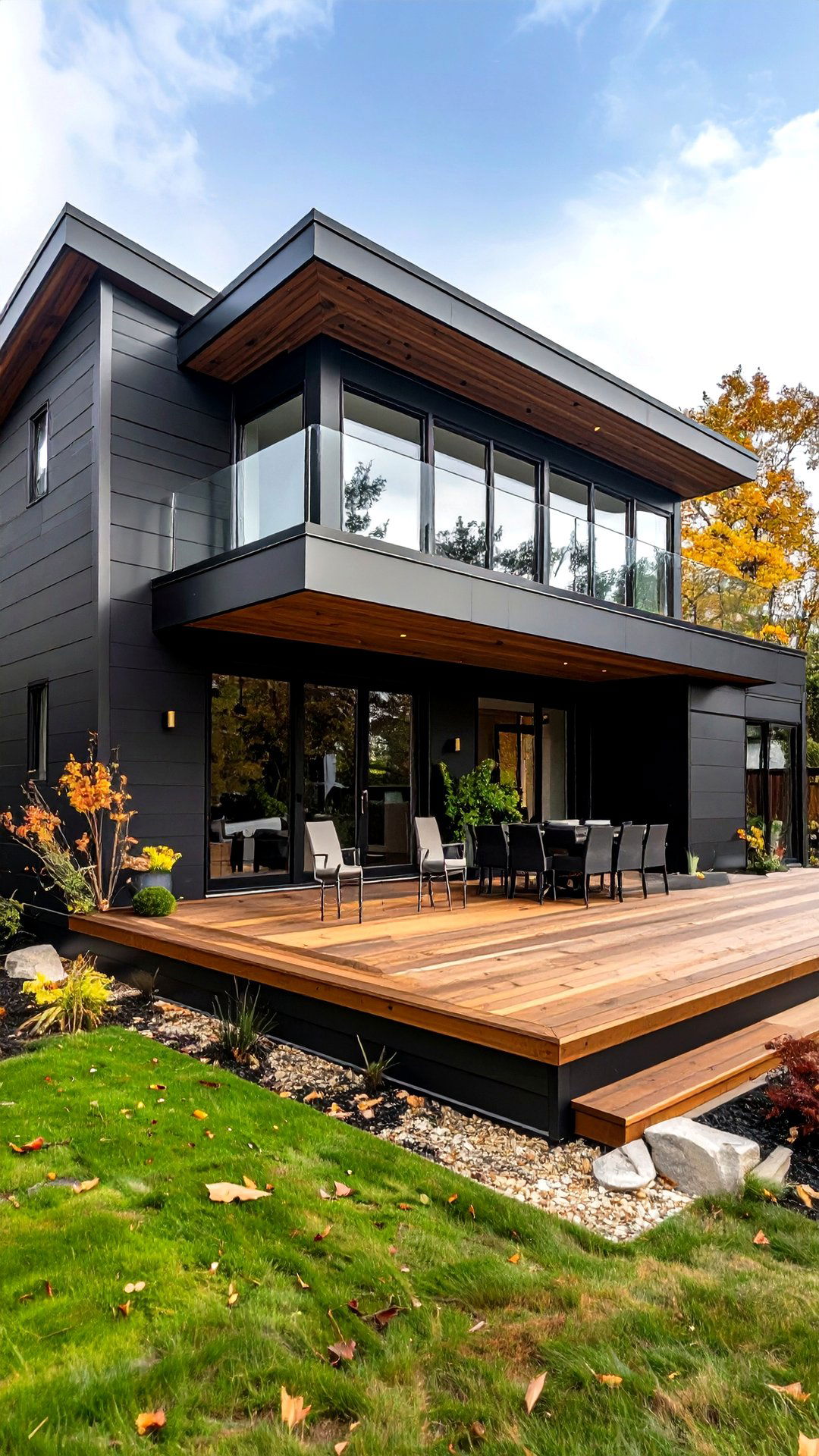 High Gloss Jet Black Statement - 25 black house exteriors & paint colors