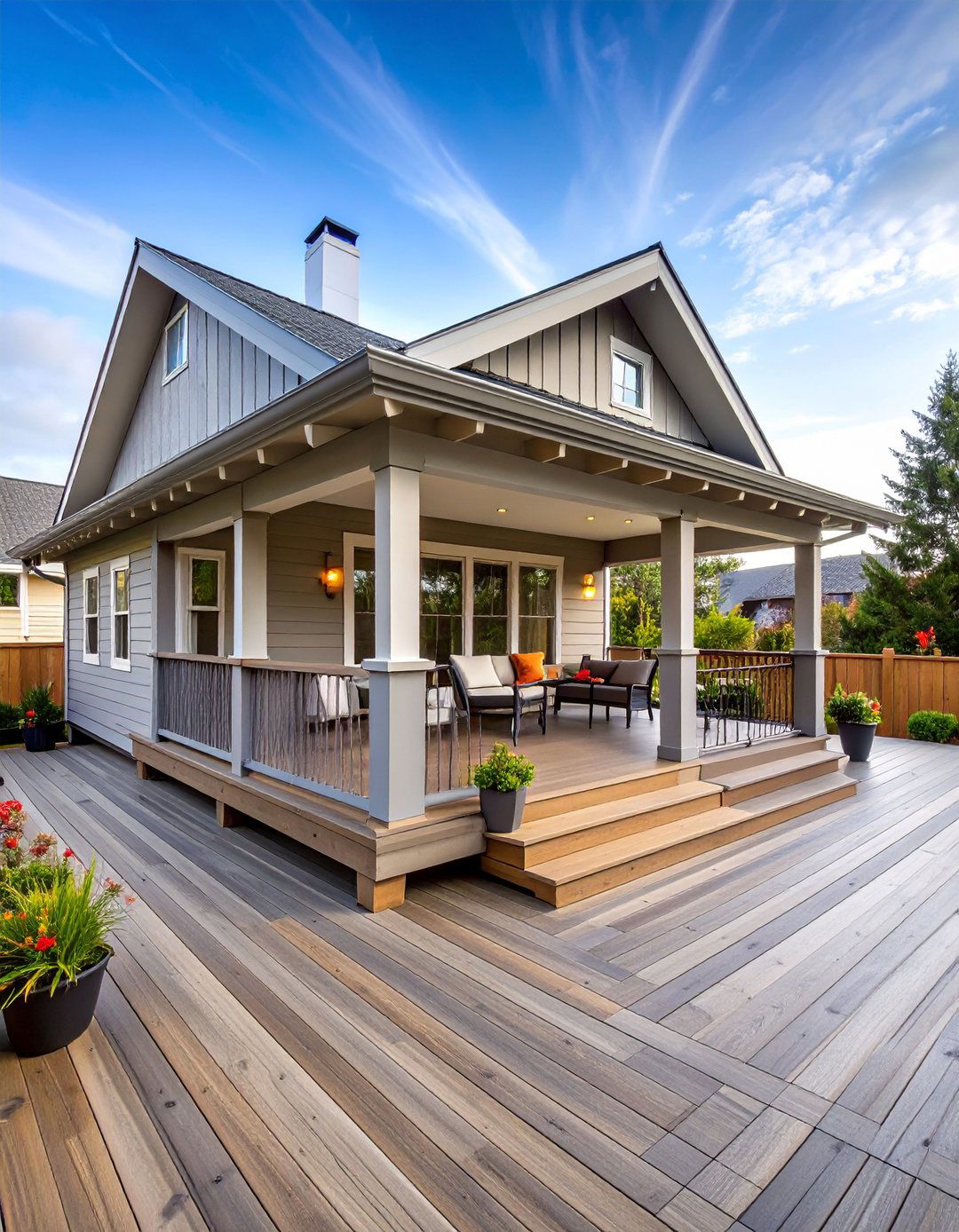High Performance Composite Deck Covered Porch - 25 covered porch ideas