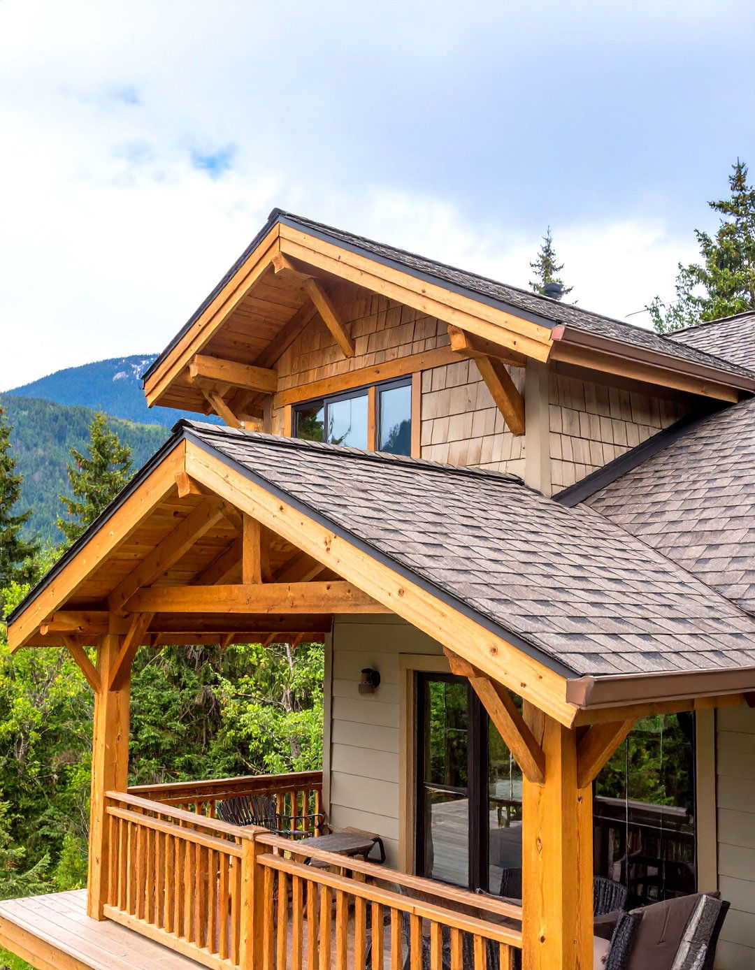 High Pitch Gable for Snow and Rain Regions - 25 gable patio roof design ideas