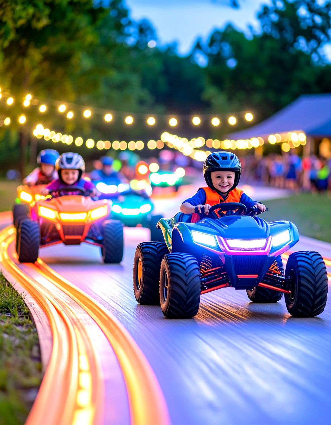 Hot Wheels Glow in the Dark Night Race - 25 hot wheels birthday party ideas