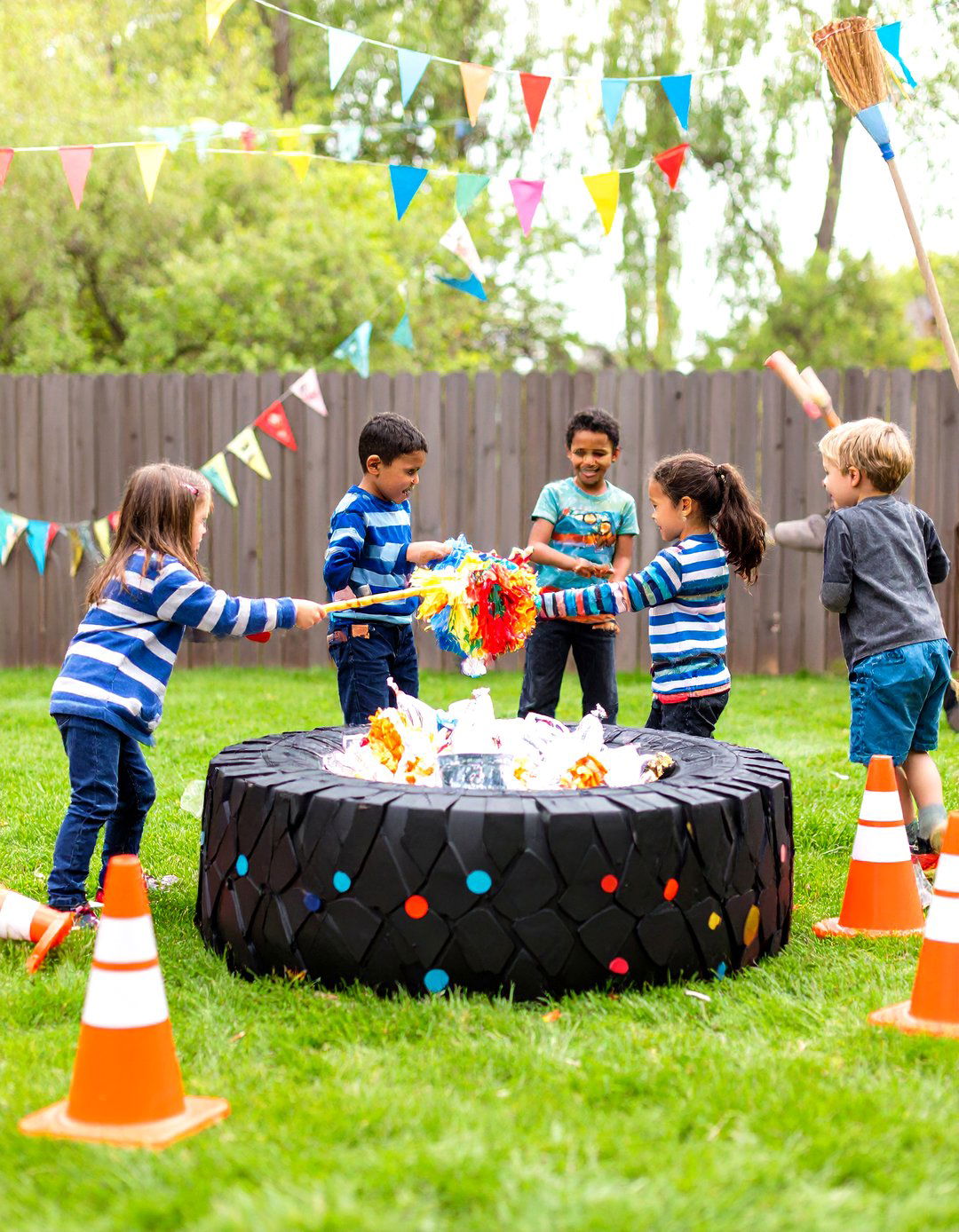 Hot Wheels Spare Tire Piata Smash - 25 hot wheels birthday party ideas