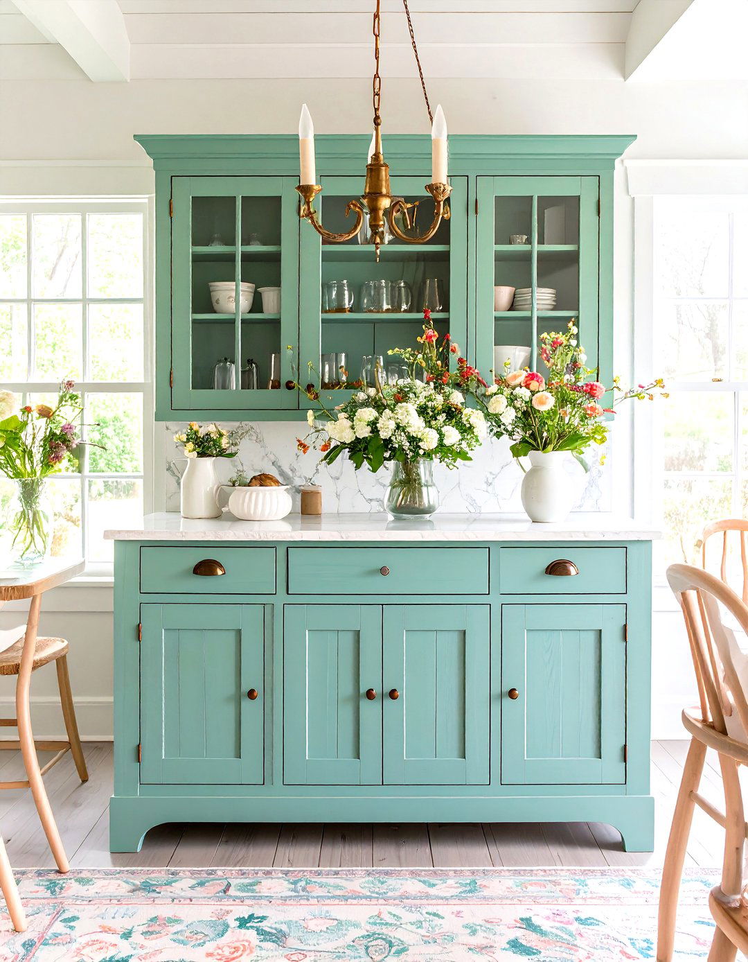 Hutch With Chalk Paint Artistic Finish - 25 dining room hutch ideas