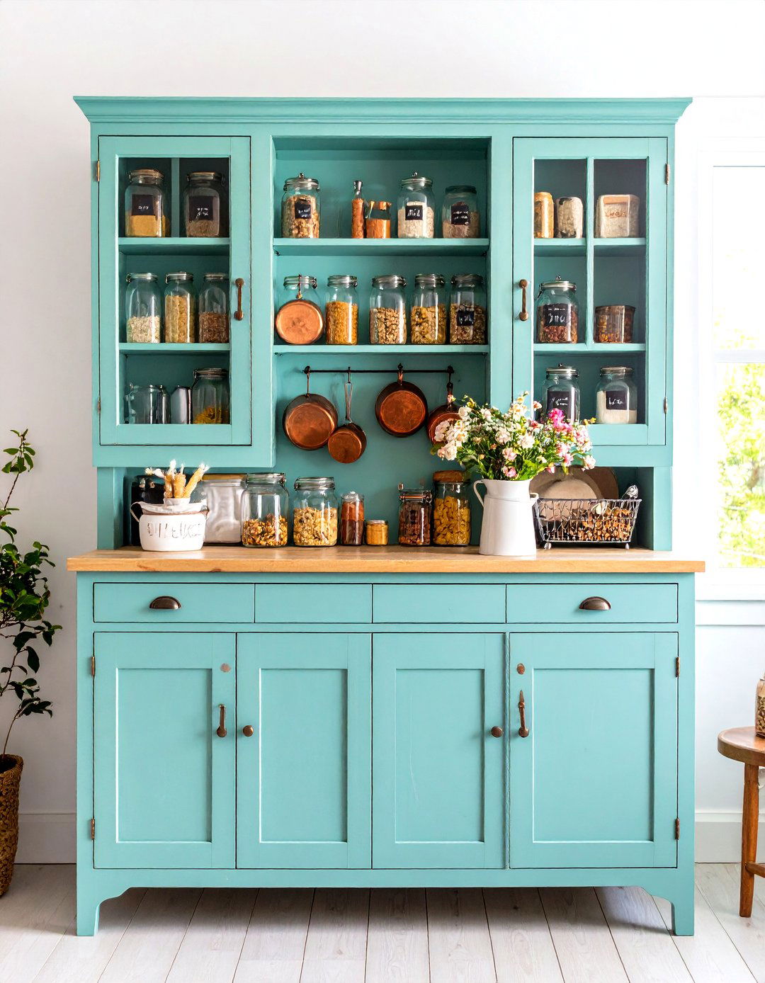 Hutch as Pantry Extension - 25 dining room hutch ideas