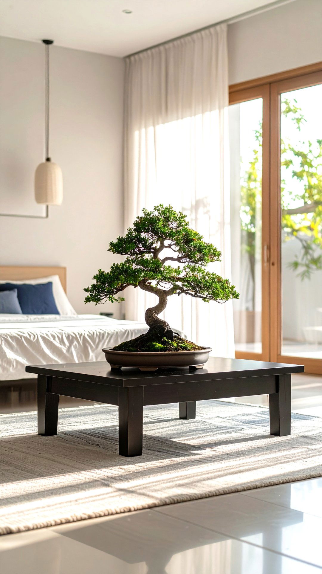 Indoor Bonsai Corner Grounds Asian Bedroom Serenity - 25 asian bedroom ideas