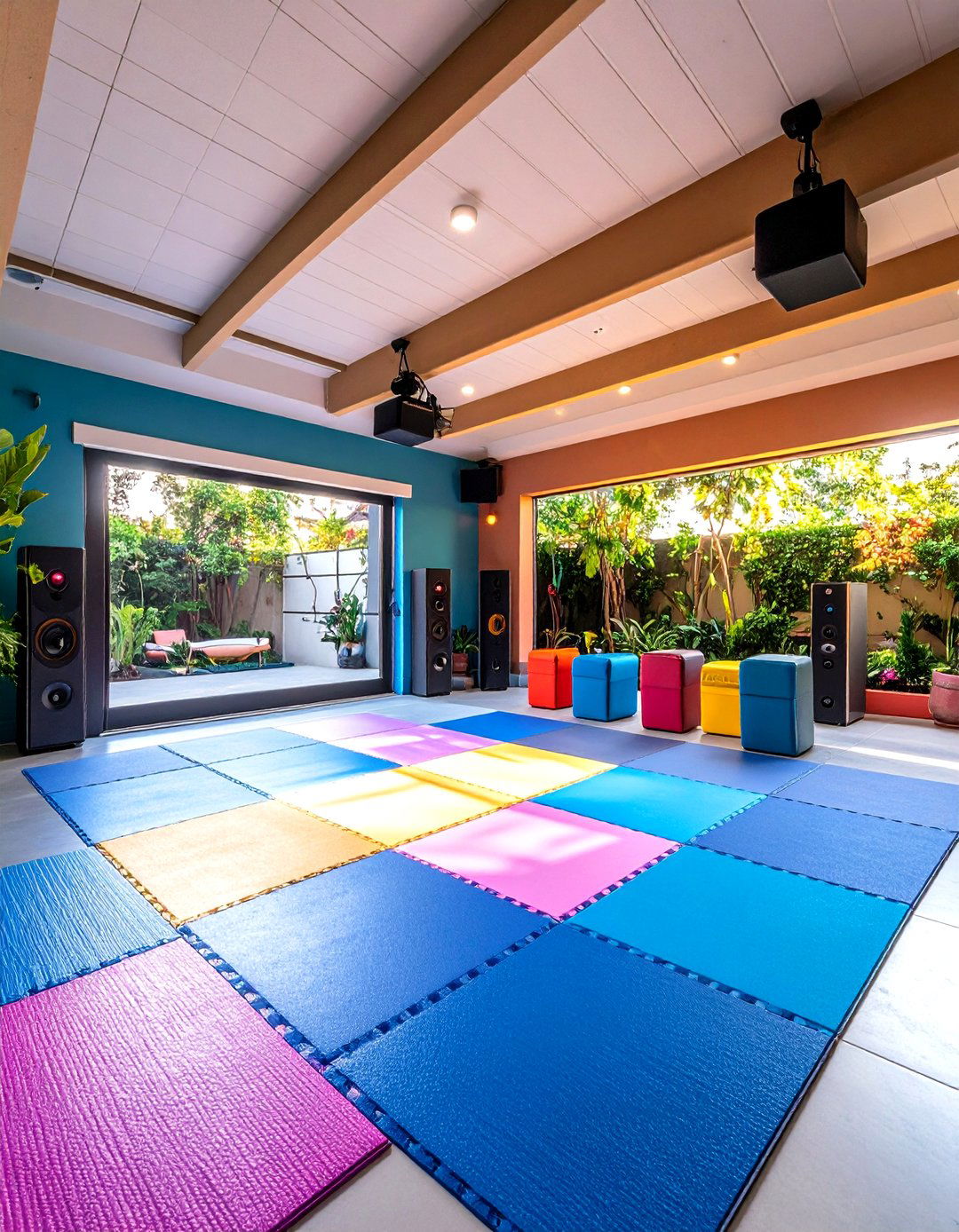 Indoor Outdoor Arcade Room Flow - 25 arcade room ideas