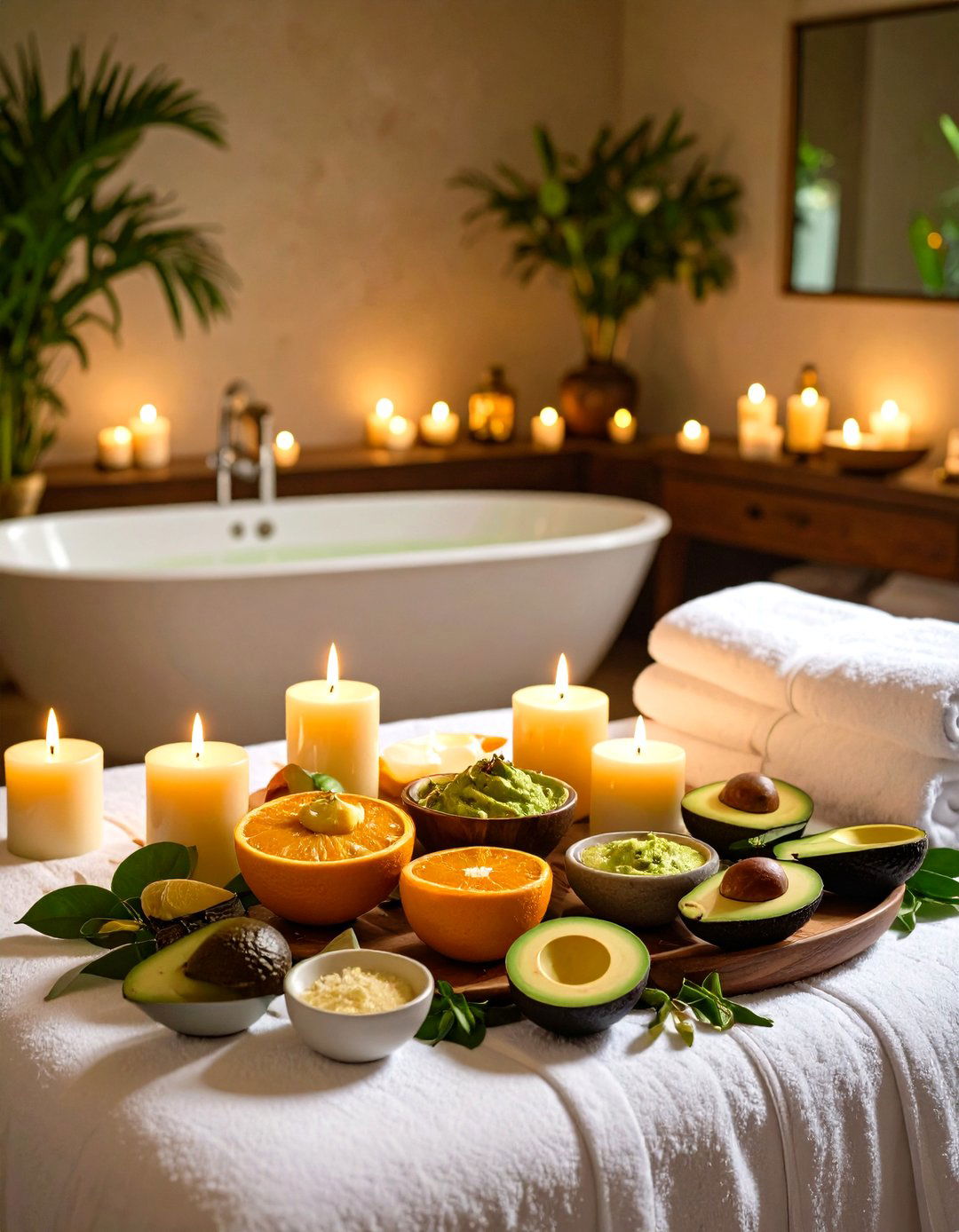 Indoor Spa Day with DIY Treatments - 25 21th wedding anniversary ideas