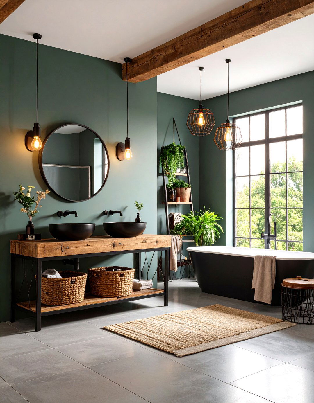 Industrial Loft Bathroom Vibe - 25 bathroom with black fixtures