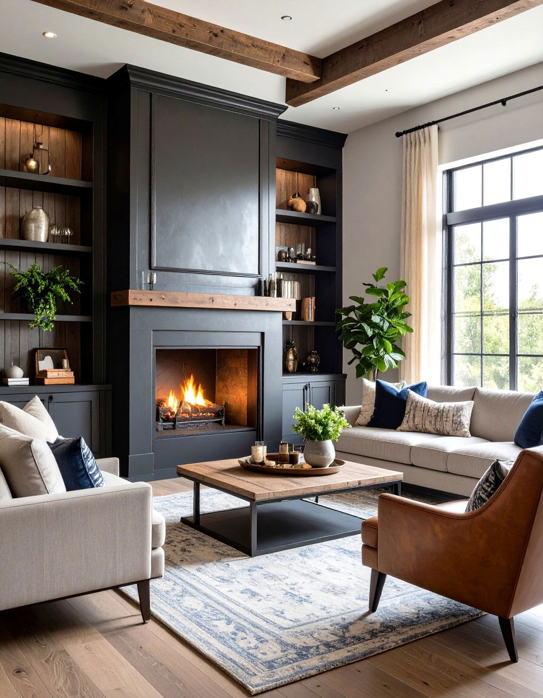 Industrial Metal Surround Fireplace - 25 fireplace ideas