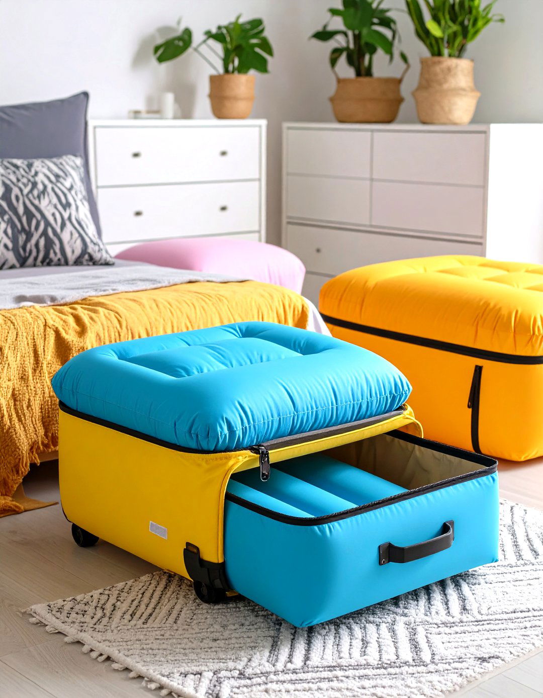 Inflatable Floor Cushion Pack Away - 25 floor seating ideas