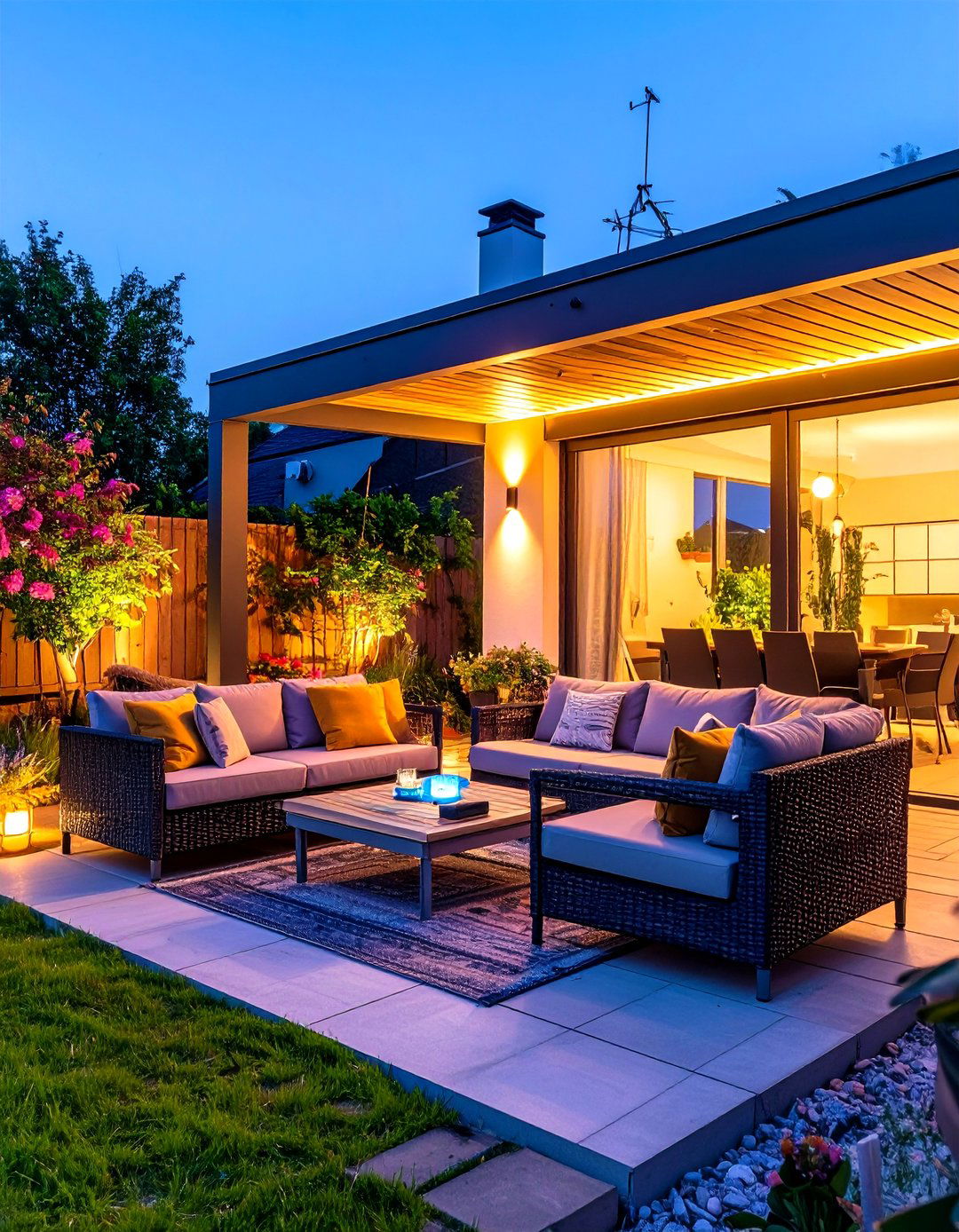 Infrared Heated Patio Living Space - 25 outdoor living space ideas