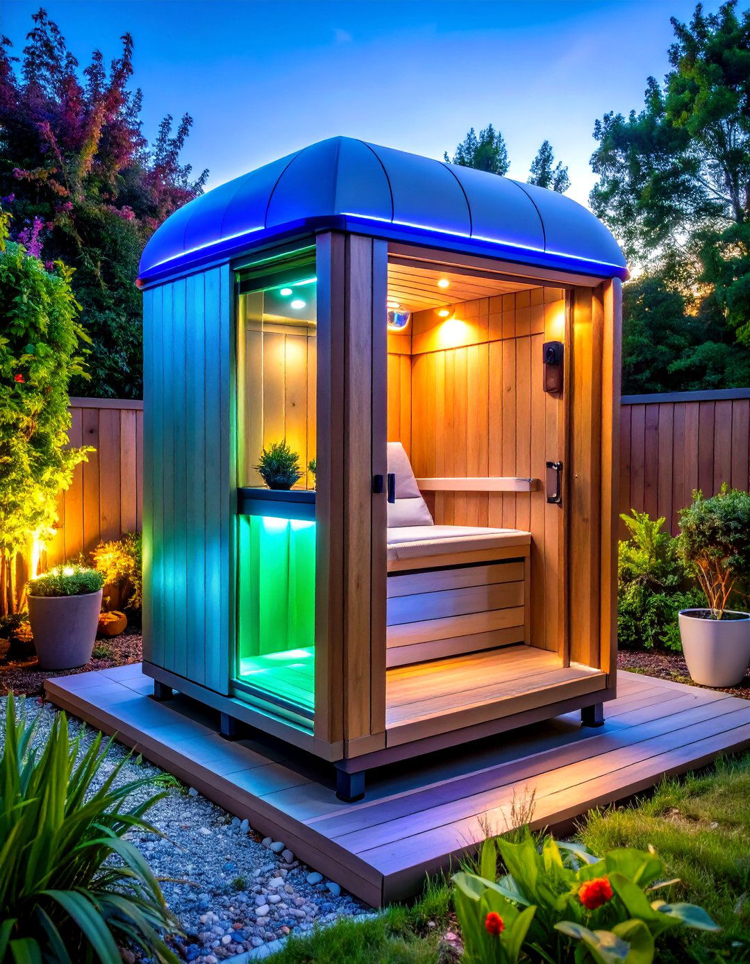 Infrared Pod Sauna for Energy Savvy Spaces - 25 outdoor sauna ideas