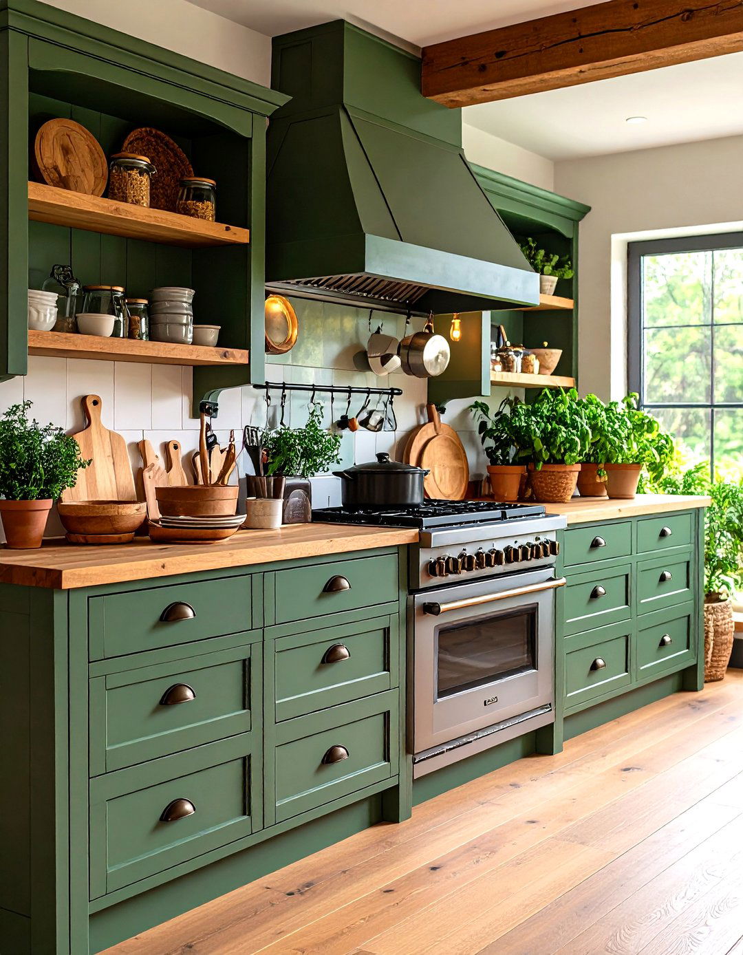 Install Deep Drawers to Corral Heavy Cookware - 25 farmhouse kitchen ideas