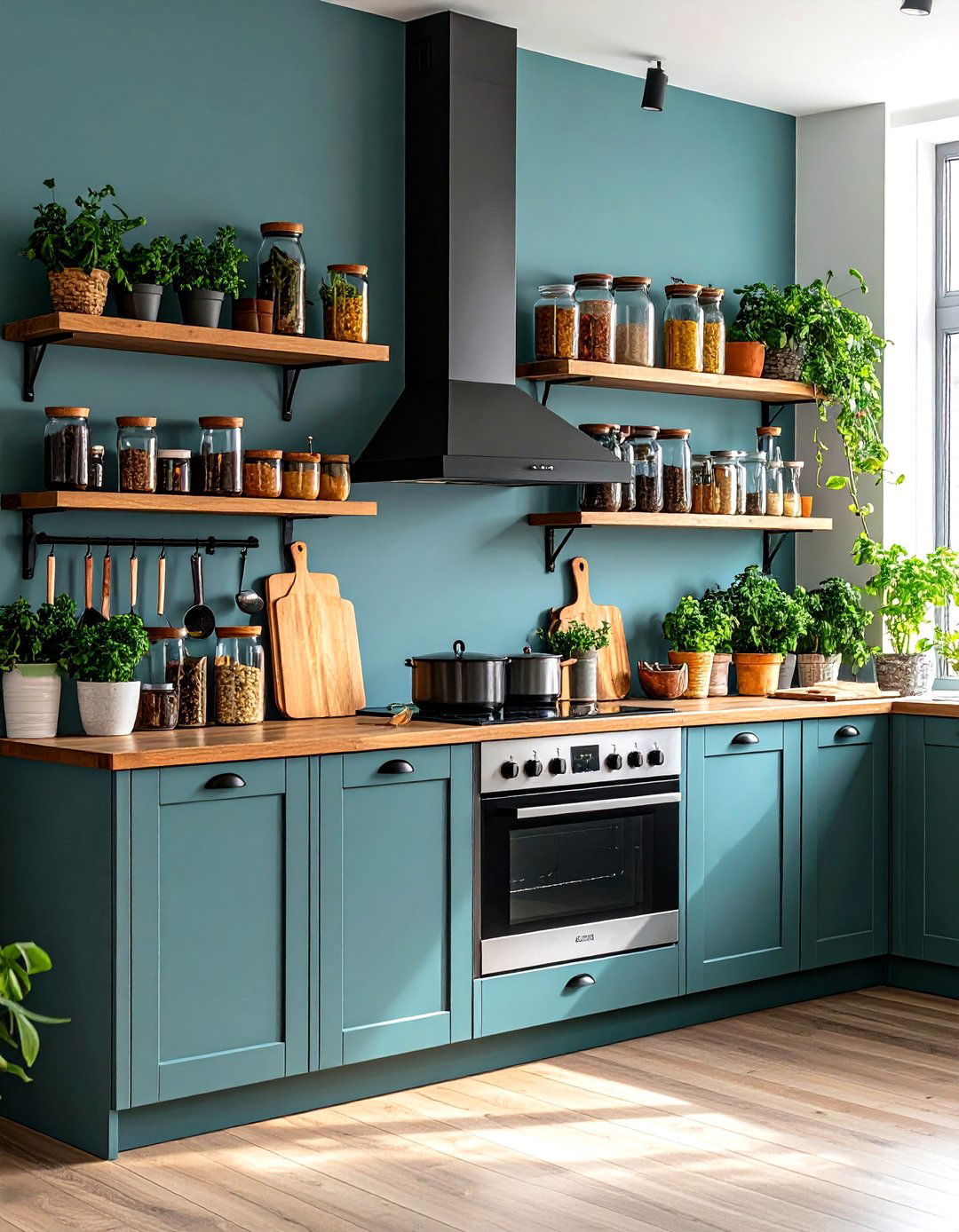 Install Pull Out Spice Racks Beside the Hob - 25 parallel modular kitchen design ideas