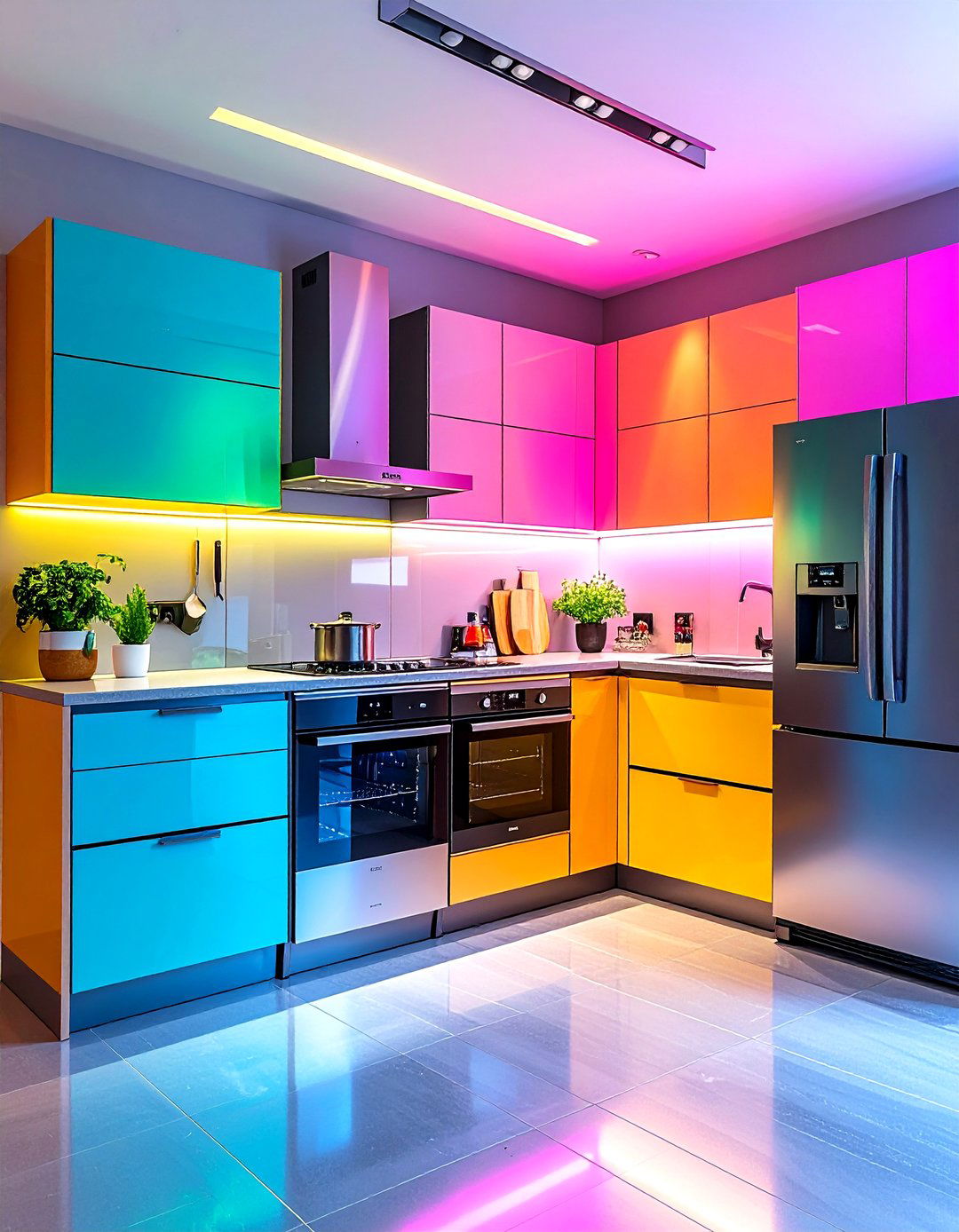 Install Smart Flush Front Appliances - 25 open kitchen ideas