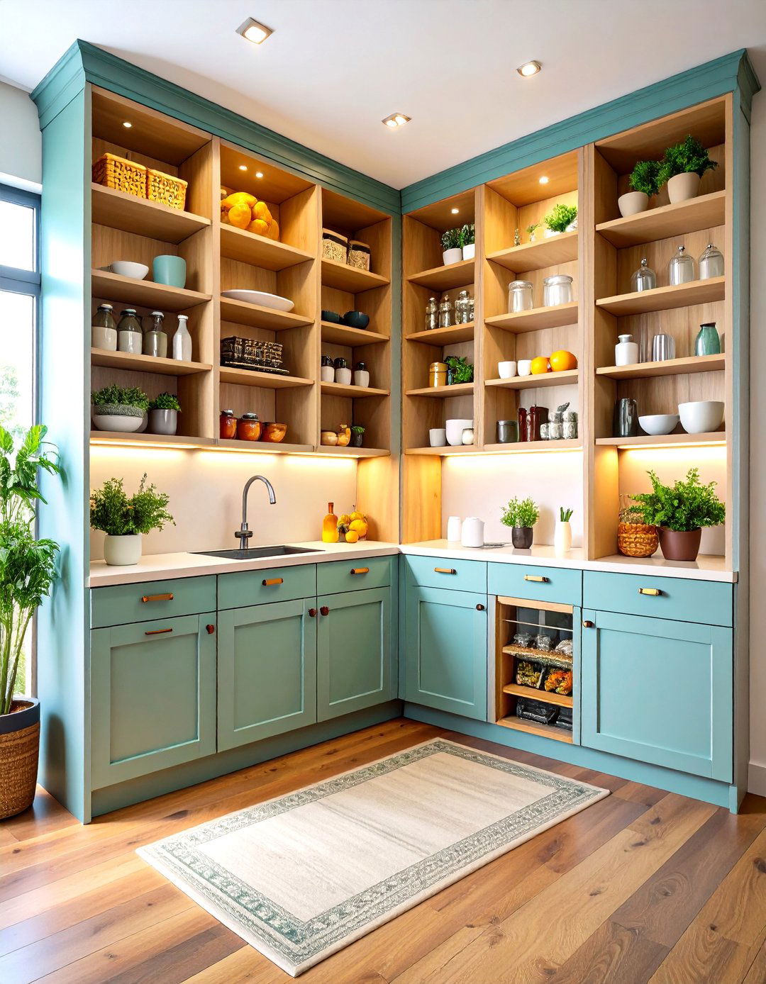 Install a Full Height Tall Pantry Unit - 25 parallel modular kitchen design ideas