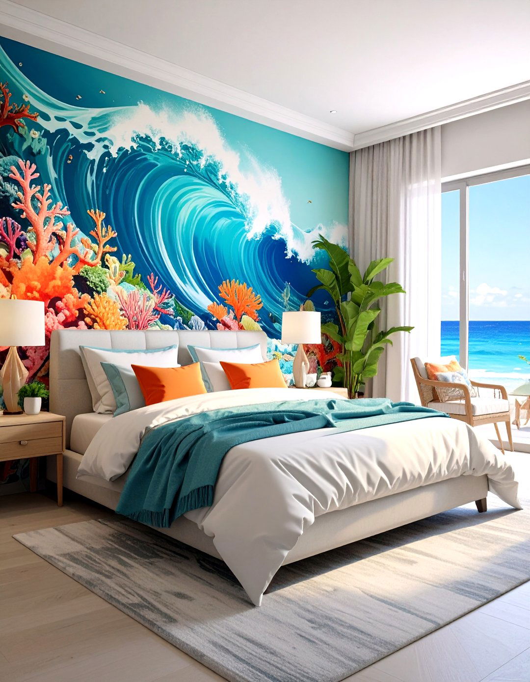 Install a Panoramic Ocean Wall Mural