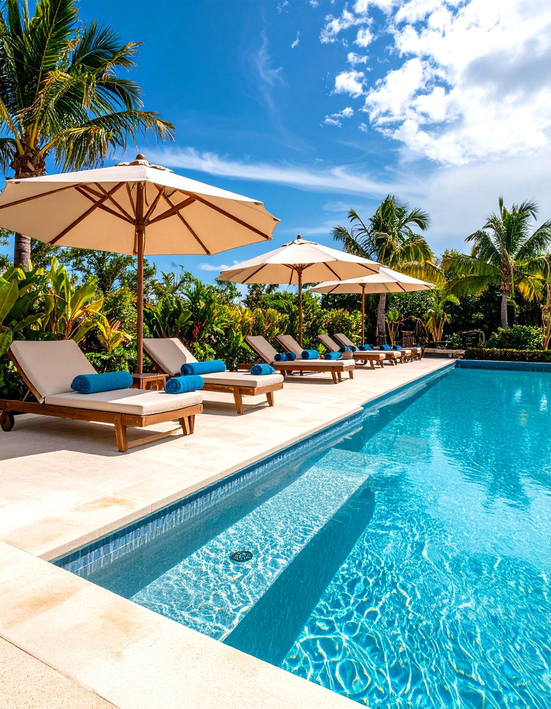 Integrated Beach Entry Shelf - 25 lagoon pool ideas