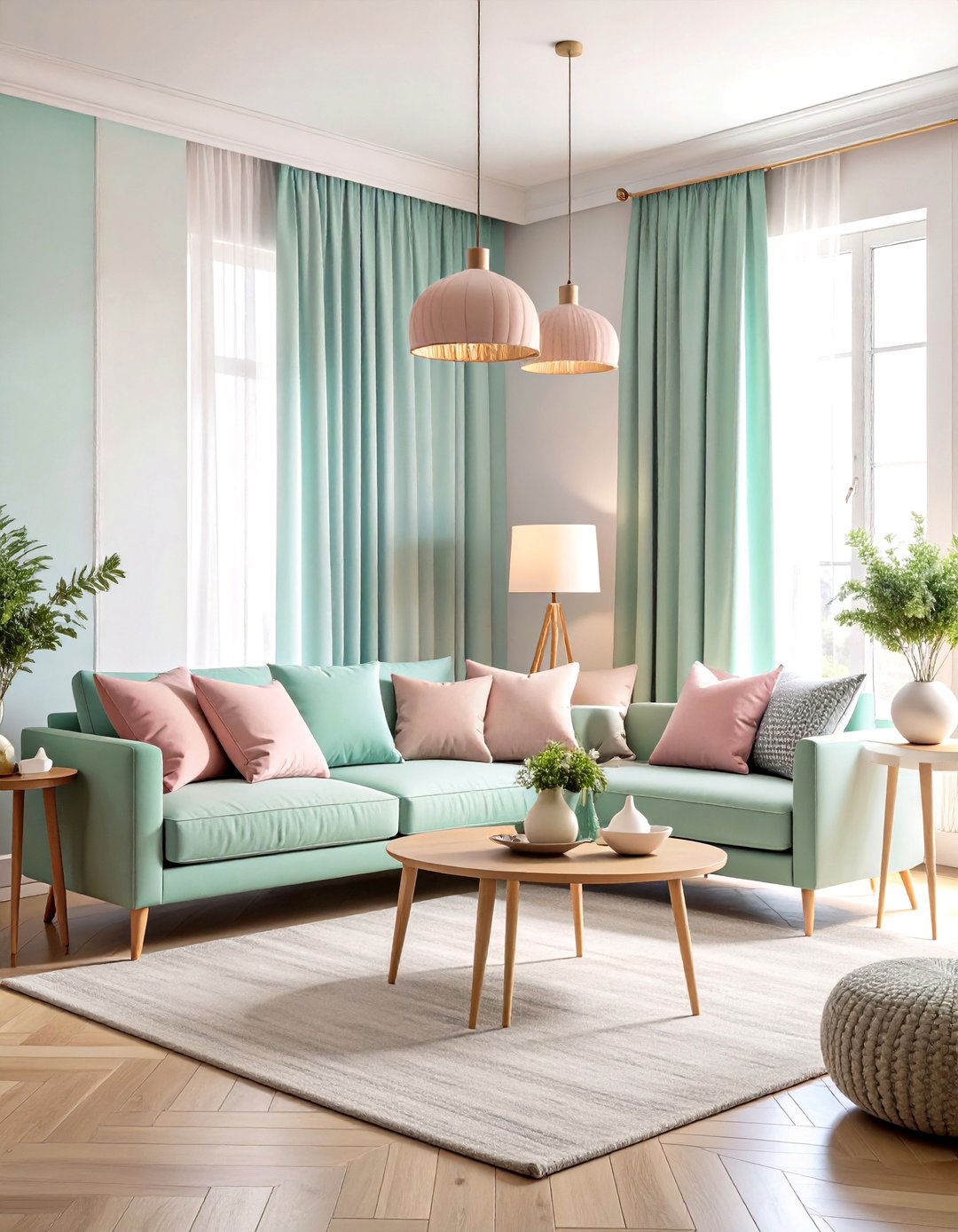Introduce Discreet Pastel Accents - 25 pastel living room ideas