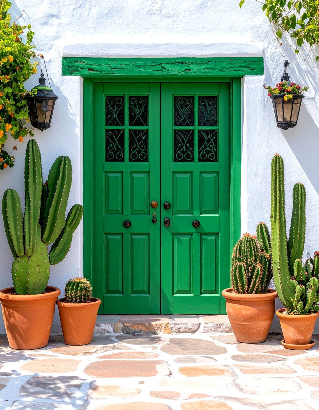 Jalapeo Green Mexican Paint Color for Garden Transitions - 25 mexican interior paint colors