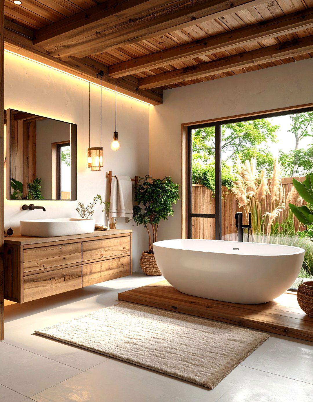 Japandi Inspired Minimal Barndominium Bathroom Retreat - 25 barndominium bathroom ideas