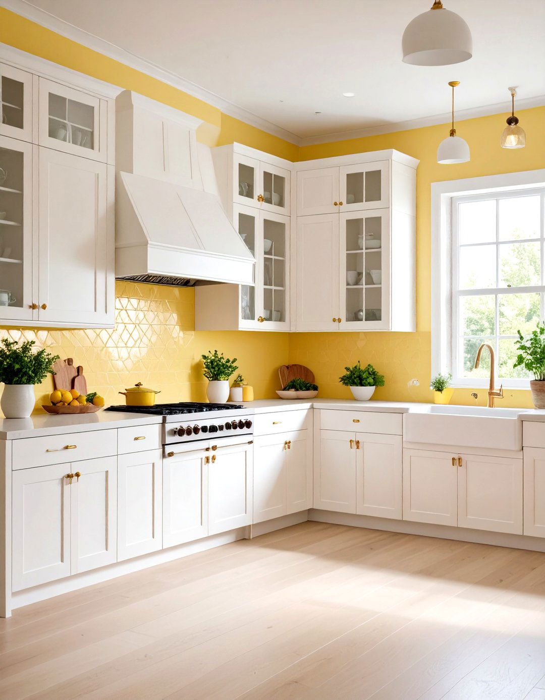 Keep Walls Pale Yellow Cabinets Crisp White - 25 pale yellow kitchen ideas