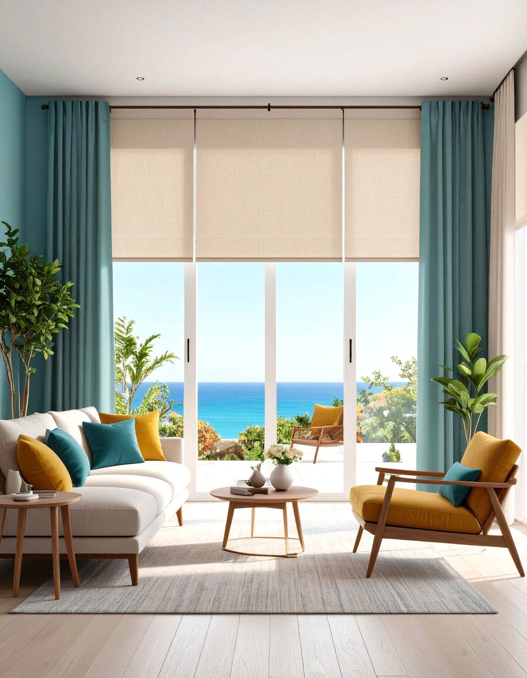Keep Window Treatments Minimal - 25 minimalist apartment ideas