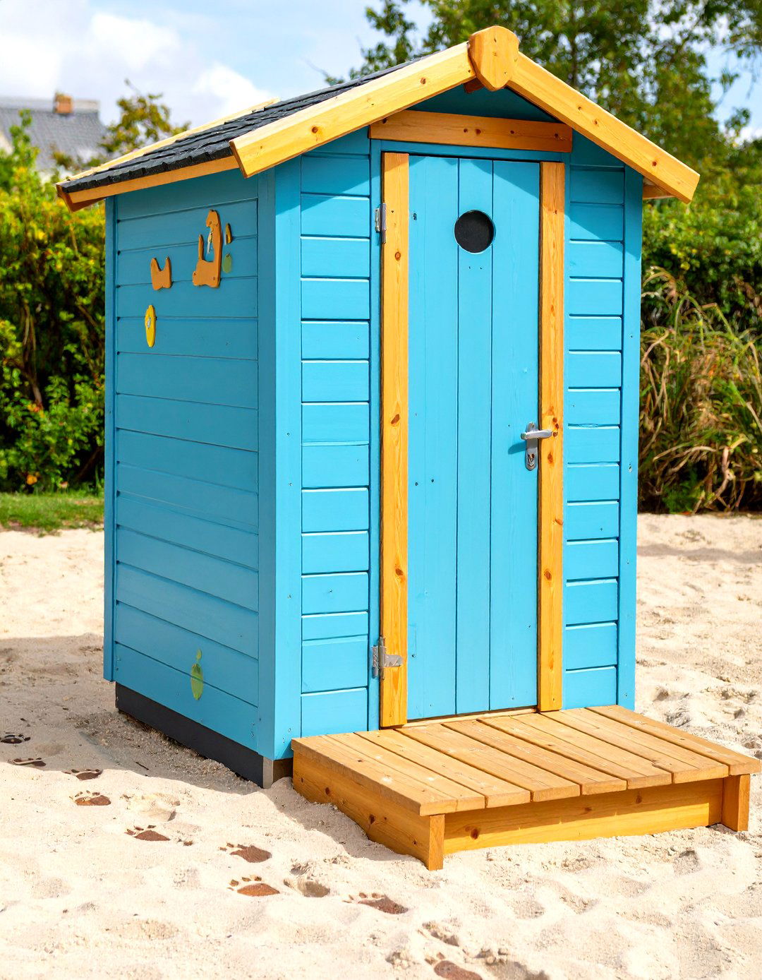 Kid Friendly Step Up Outhouse - 25 outhouse design ideas