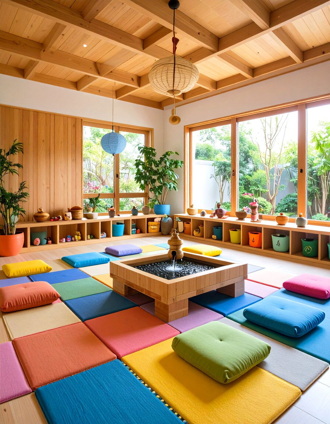 Kid Friendly Zen Room with Calming Corners - 25 Zen Room Ideas