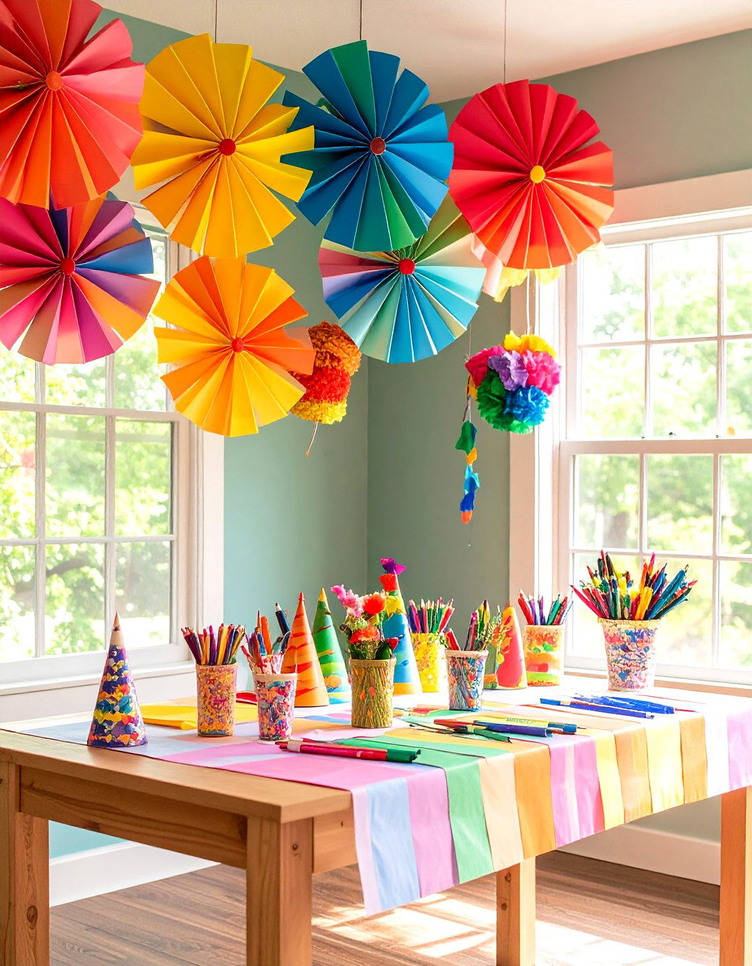 Kids Friendly Craft Station Decor - 25 party decoration ideas