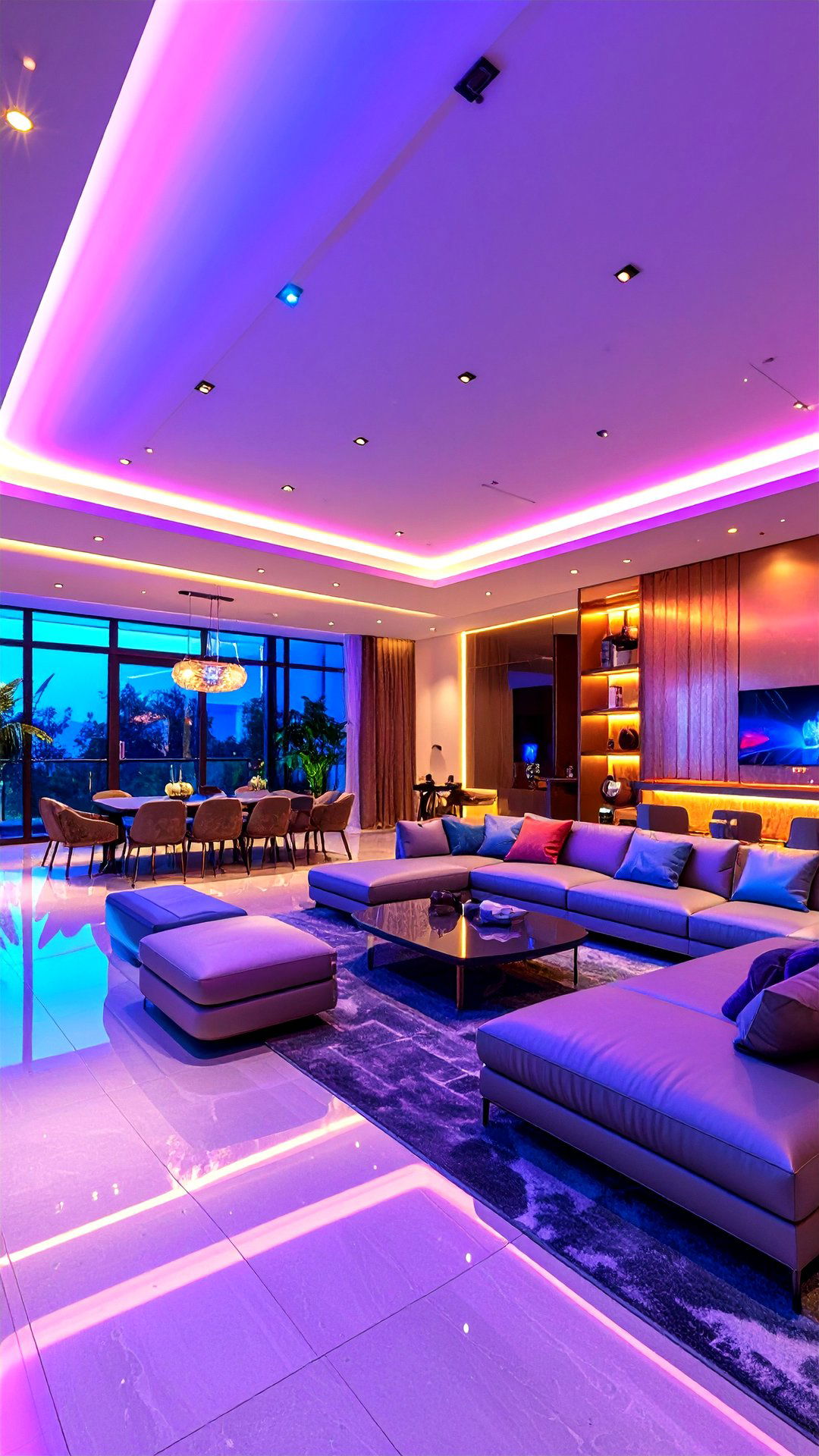 LED Backlit Tray Accent Ceiling Highlights Architecture - 25 accent ceiling ideas