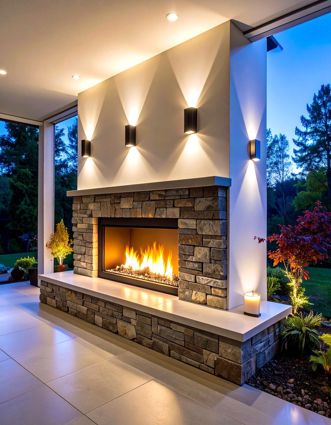 LED Dimmable Fireplace Sconces for Energy Savings - 25 fireplace sconces ideas