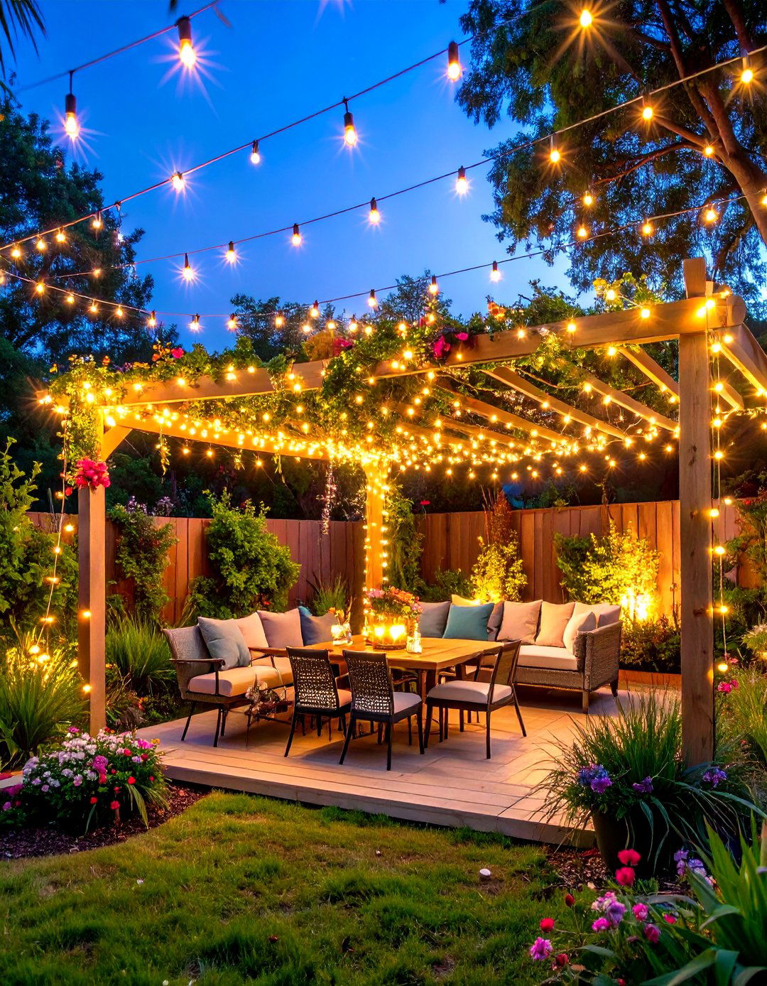 LED Fairy Light Canopy - 25 party decoration ideas